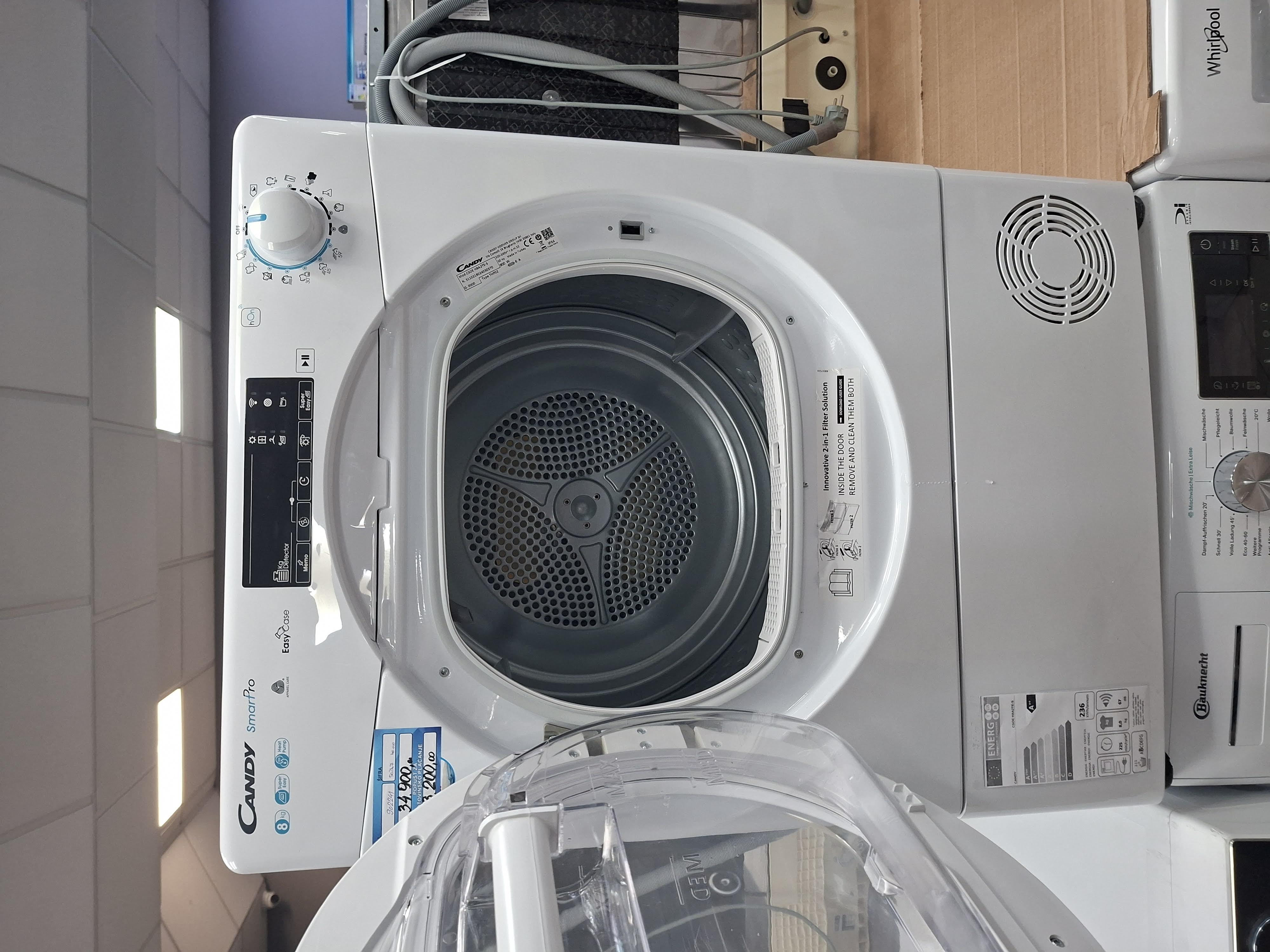 Mašina za sušenje veša Candy CSOE H8A2TE-S , 8kg