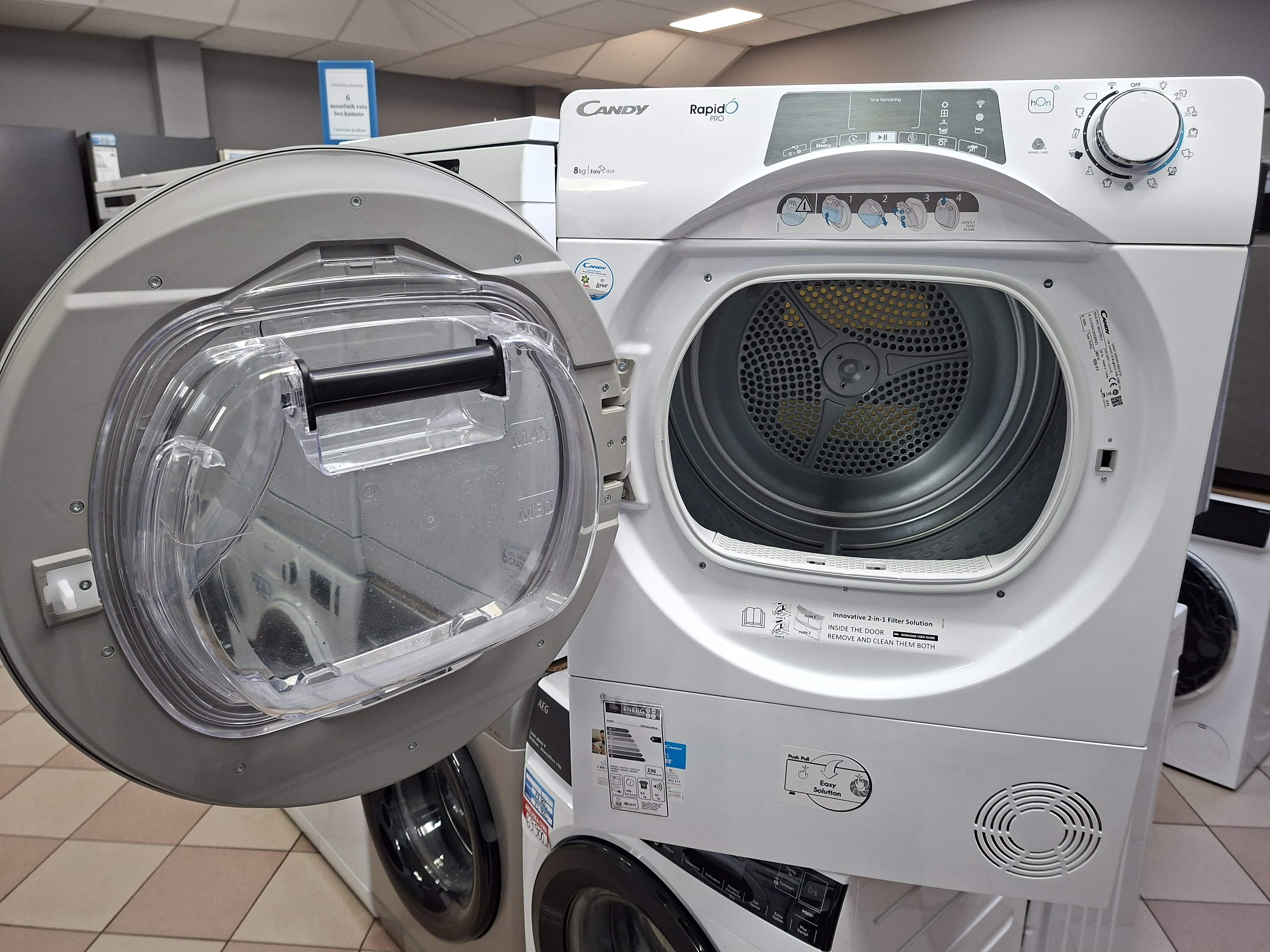 Mašina za sušenje veša Candy RPE H8A2TRE-S , 8 kg