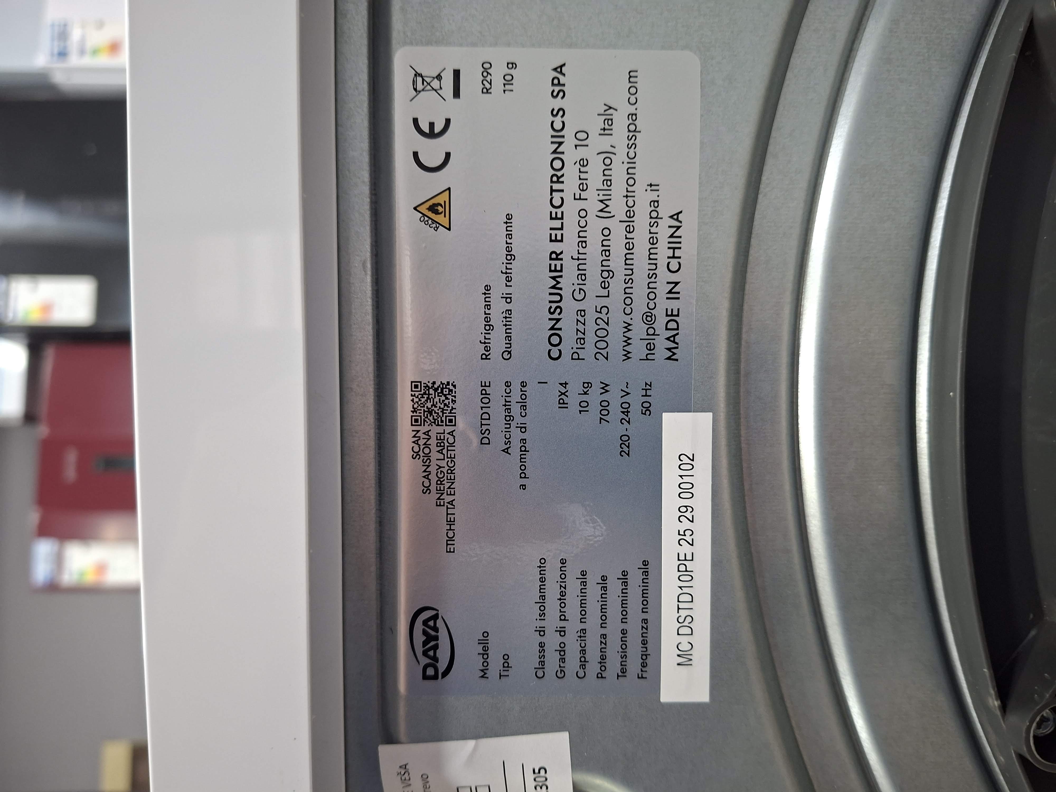 Mašina za sušenje veša Daya DSTD10PE, 10kg