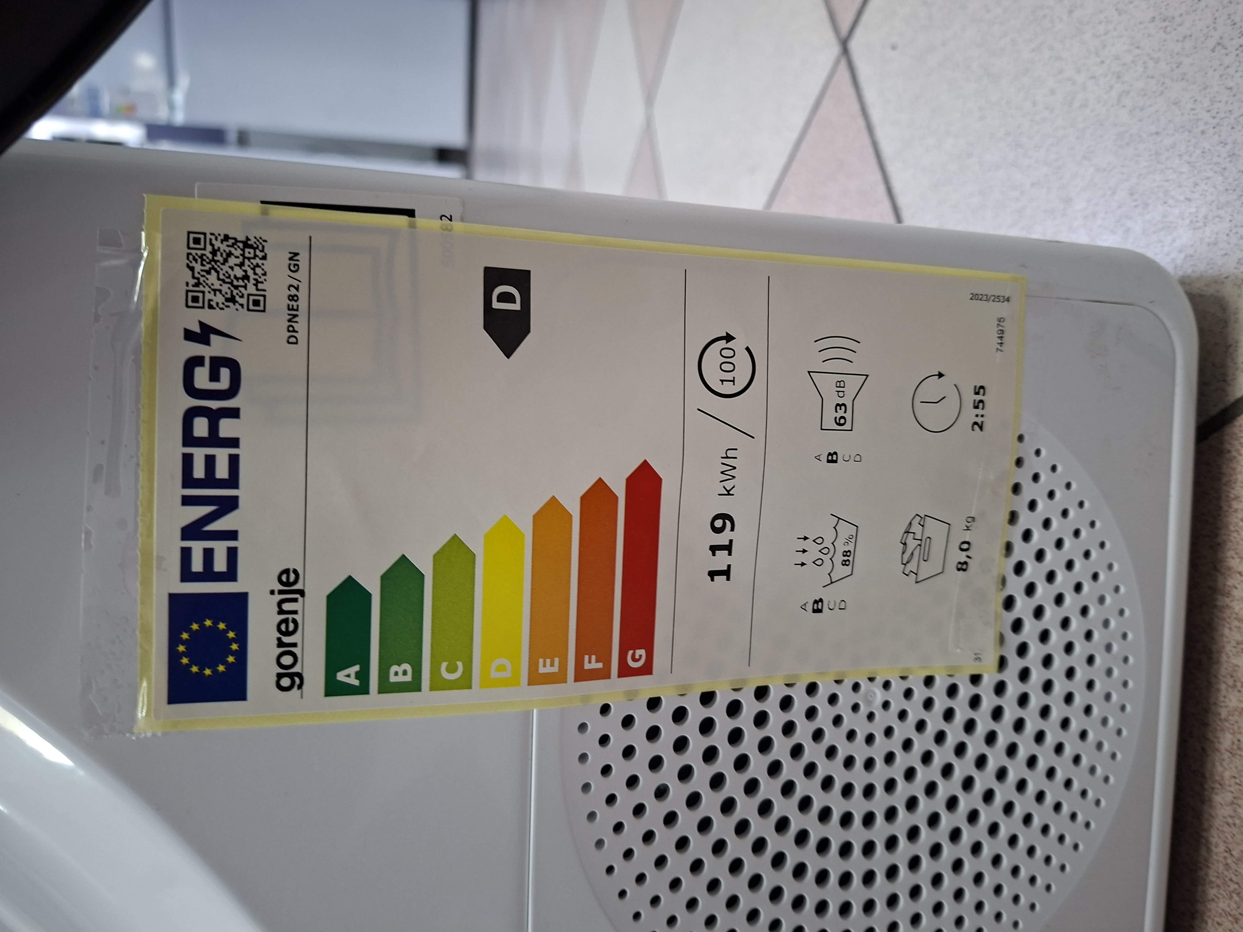 Mašina za sušenje veša Gorenje DHNE82 , 8 kg.