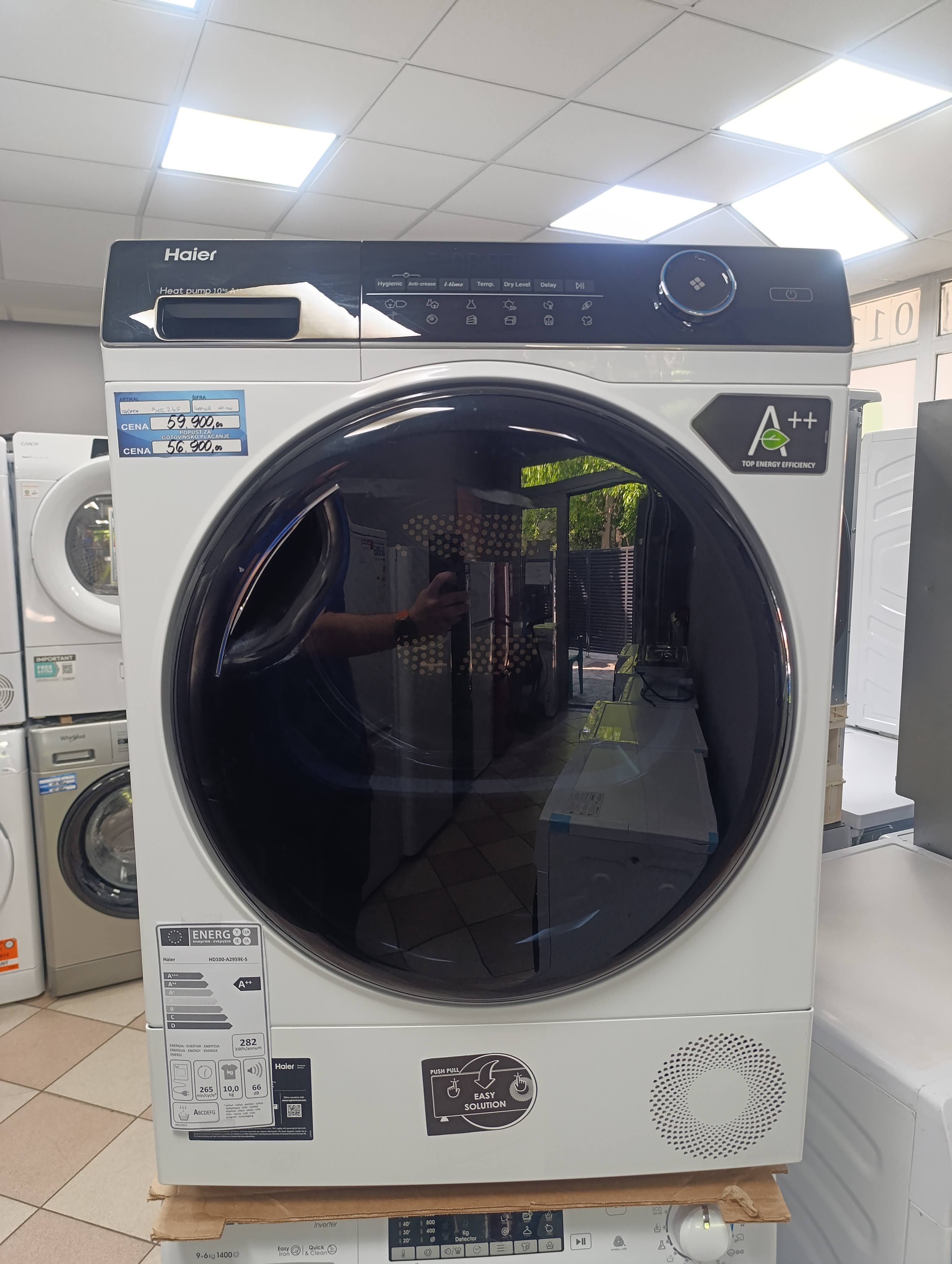 Mašina za sušenje veša Haier HD100-A2959E-S , 10 kg.