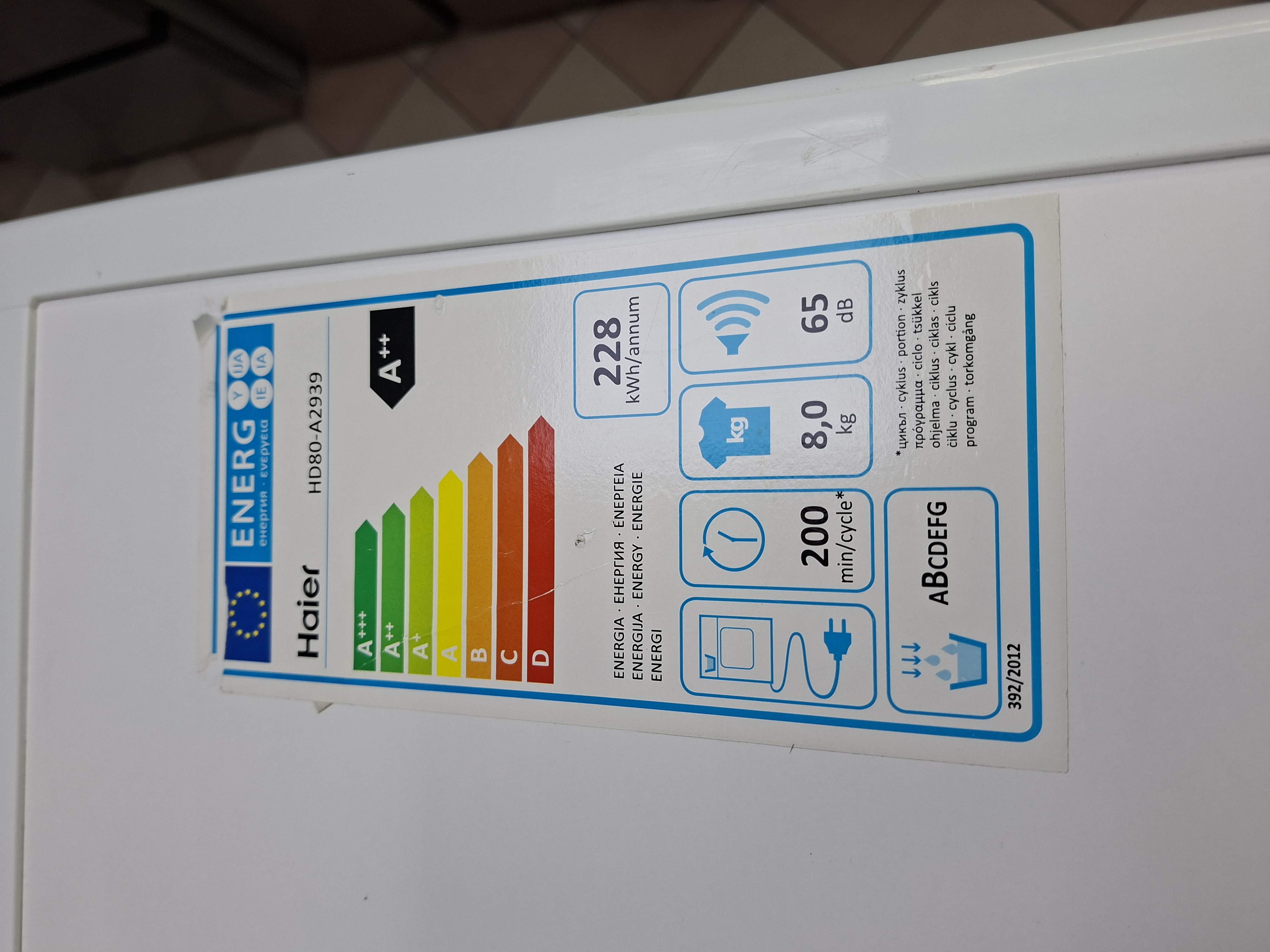 Mašina za sušenje veša Haier HD80-A2939 , 8 kg
