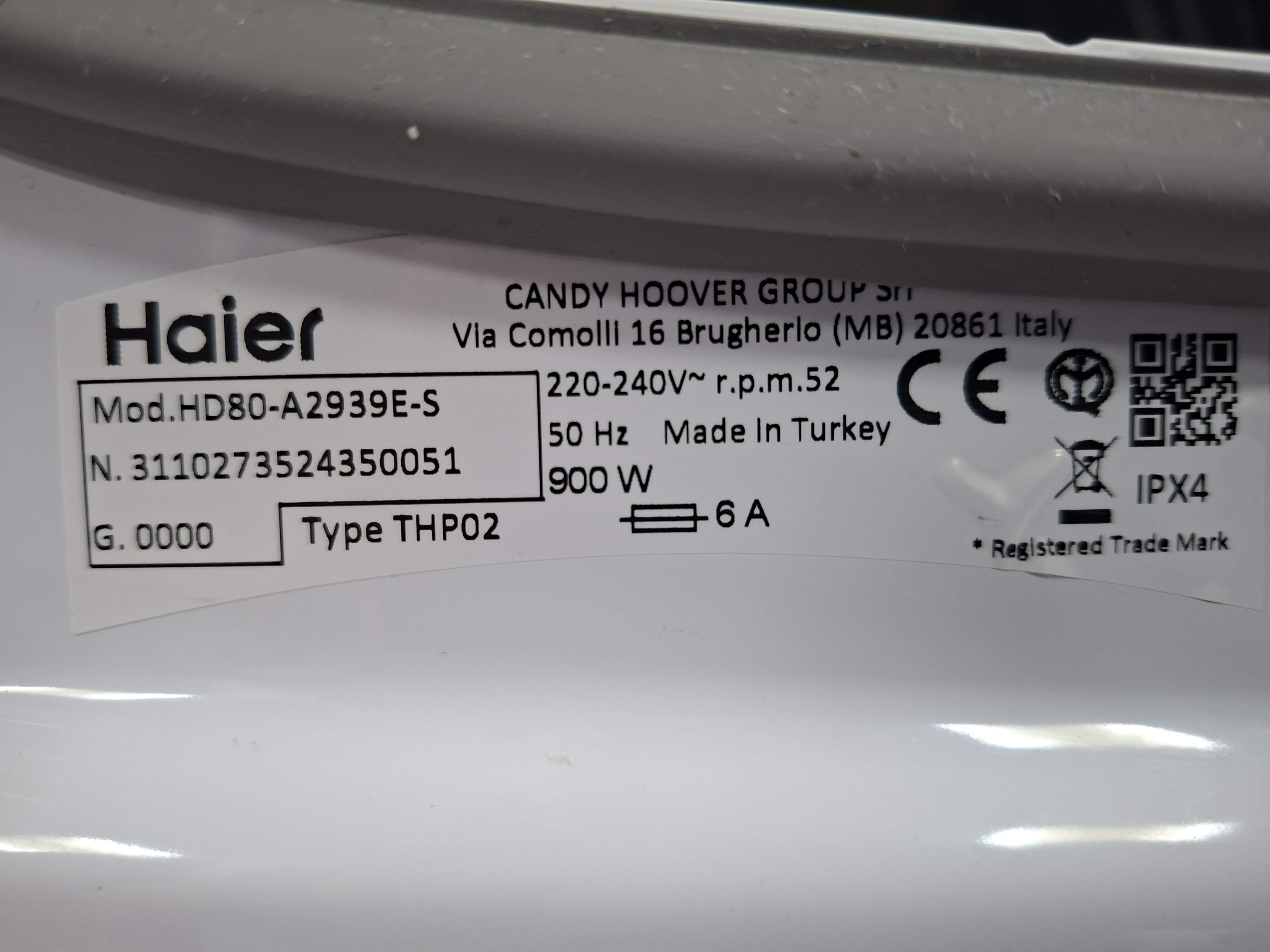 Mašina za sušenje veša Haier HD80-A2939E-S , 8 kg