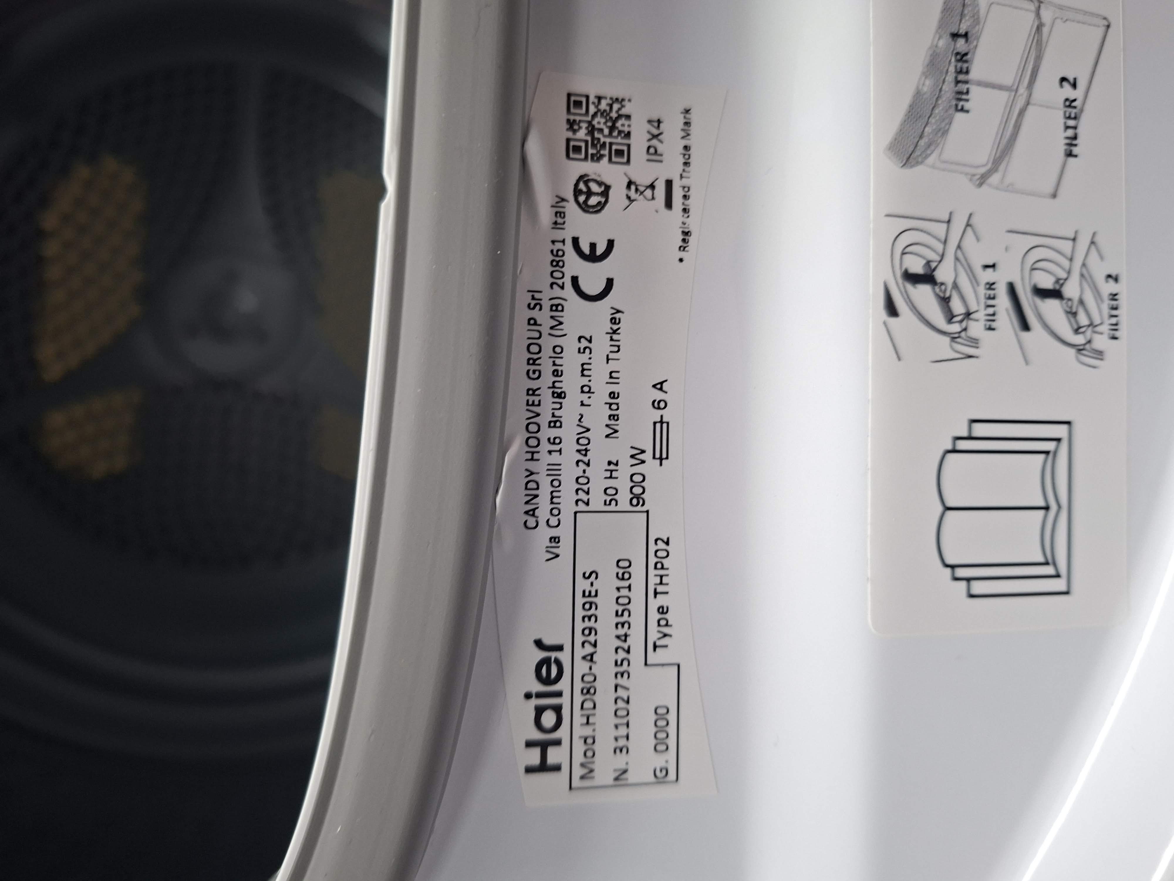 Mašina za sušenje veša Haier HD80-A2939E-S , 8 kg