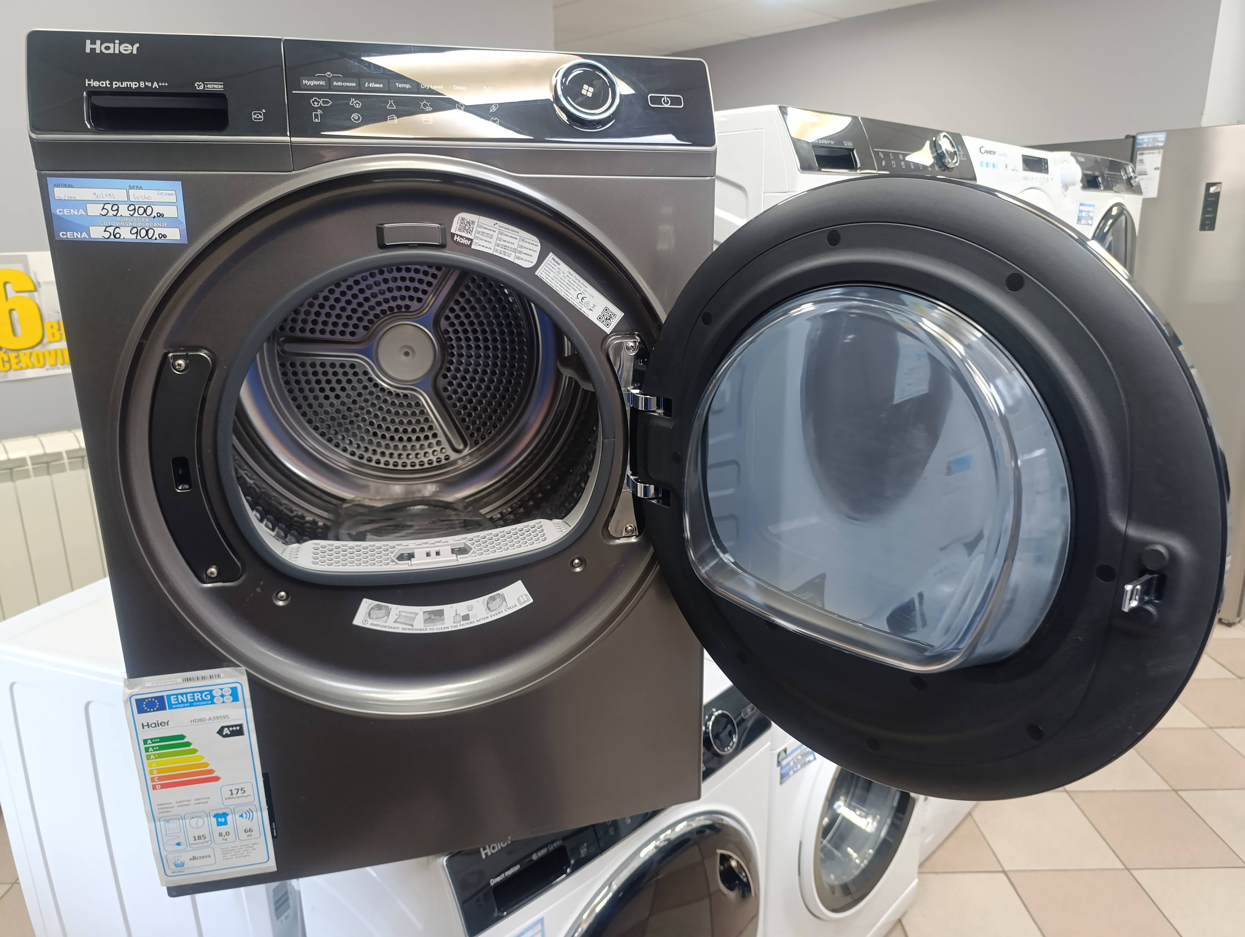 Mašina za sušenje veša Haier HD80-A3959S , 8 kg