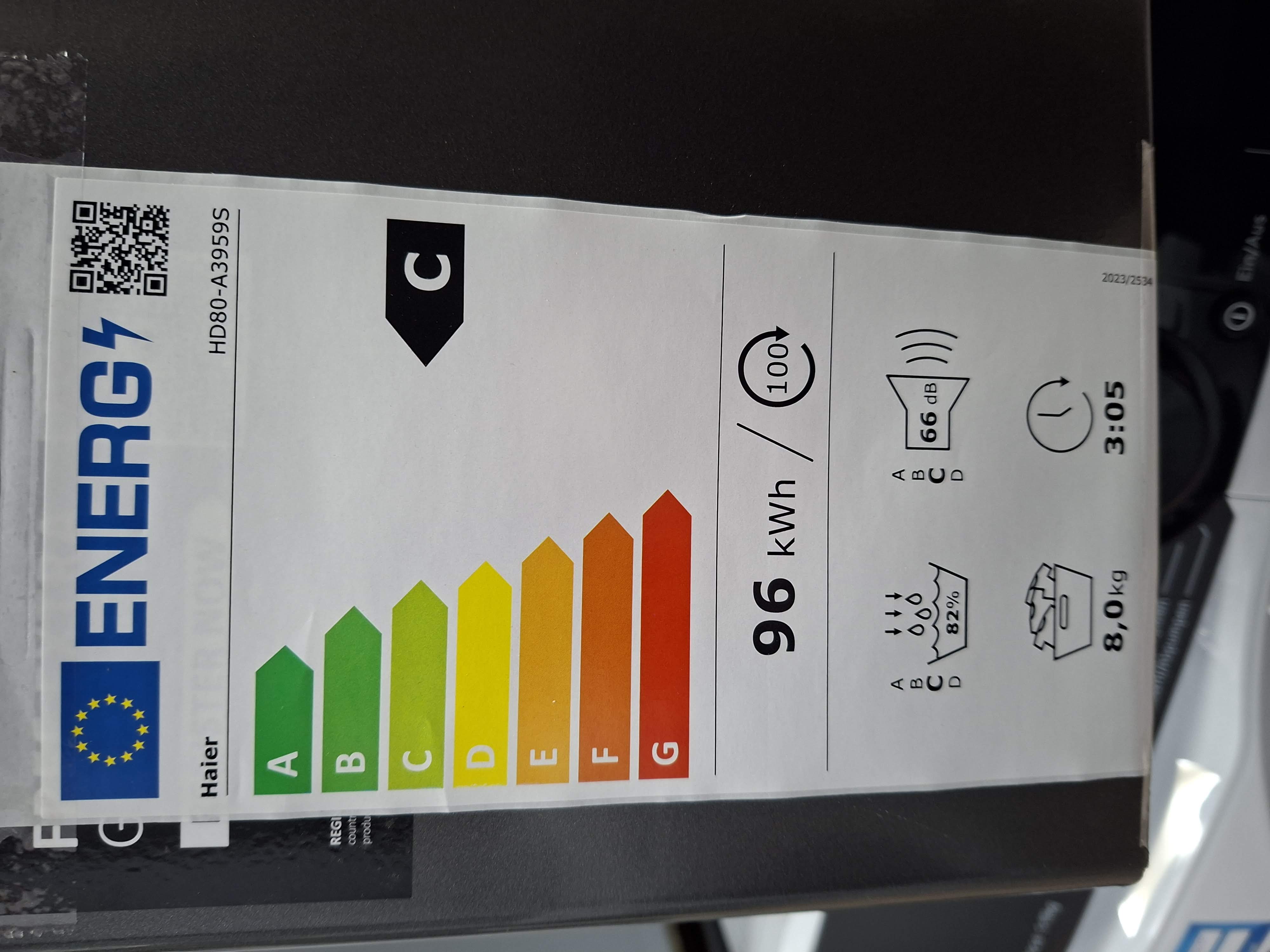 Mašina za sušenje veša Haier HD80-A3959S , 8 kg