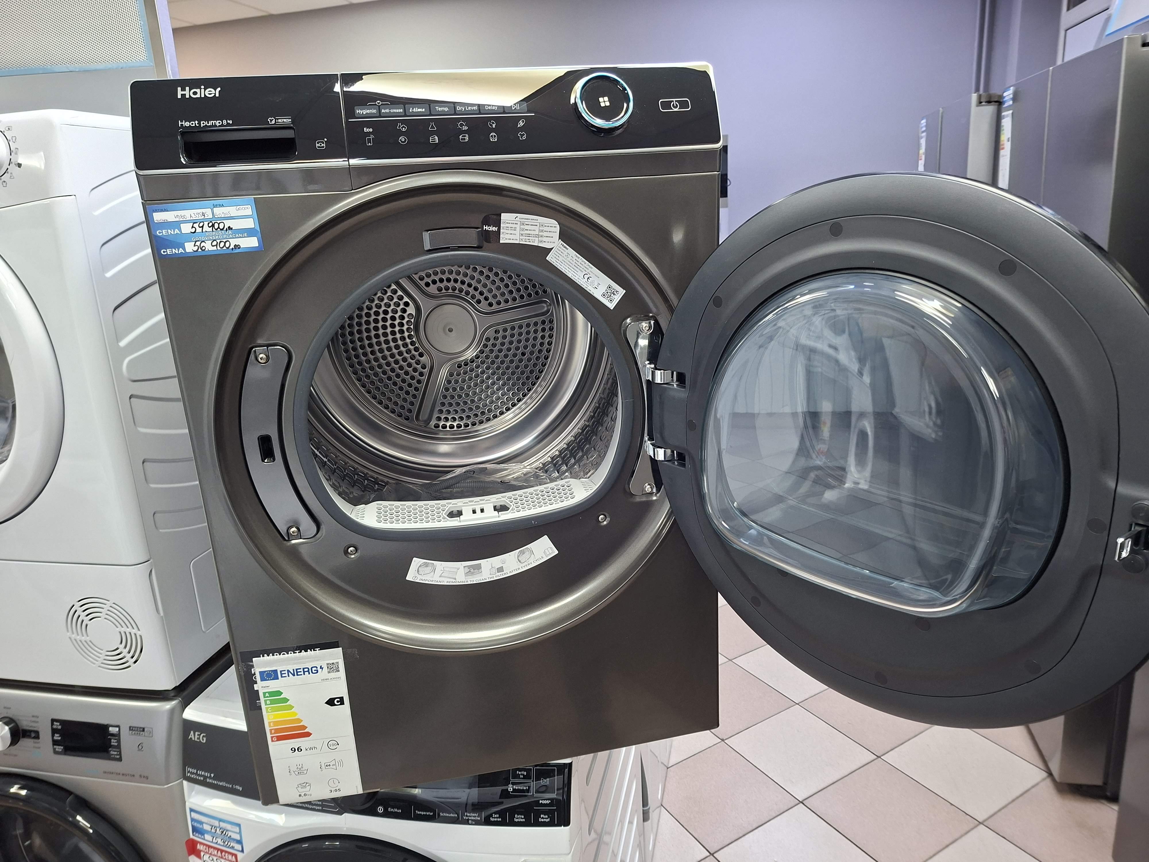 Mašina za sušenje veša Haier HD80-A3959S , 8 kg