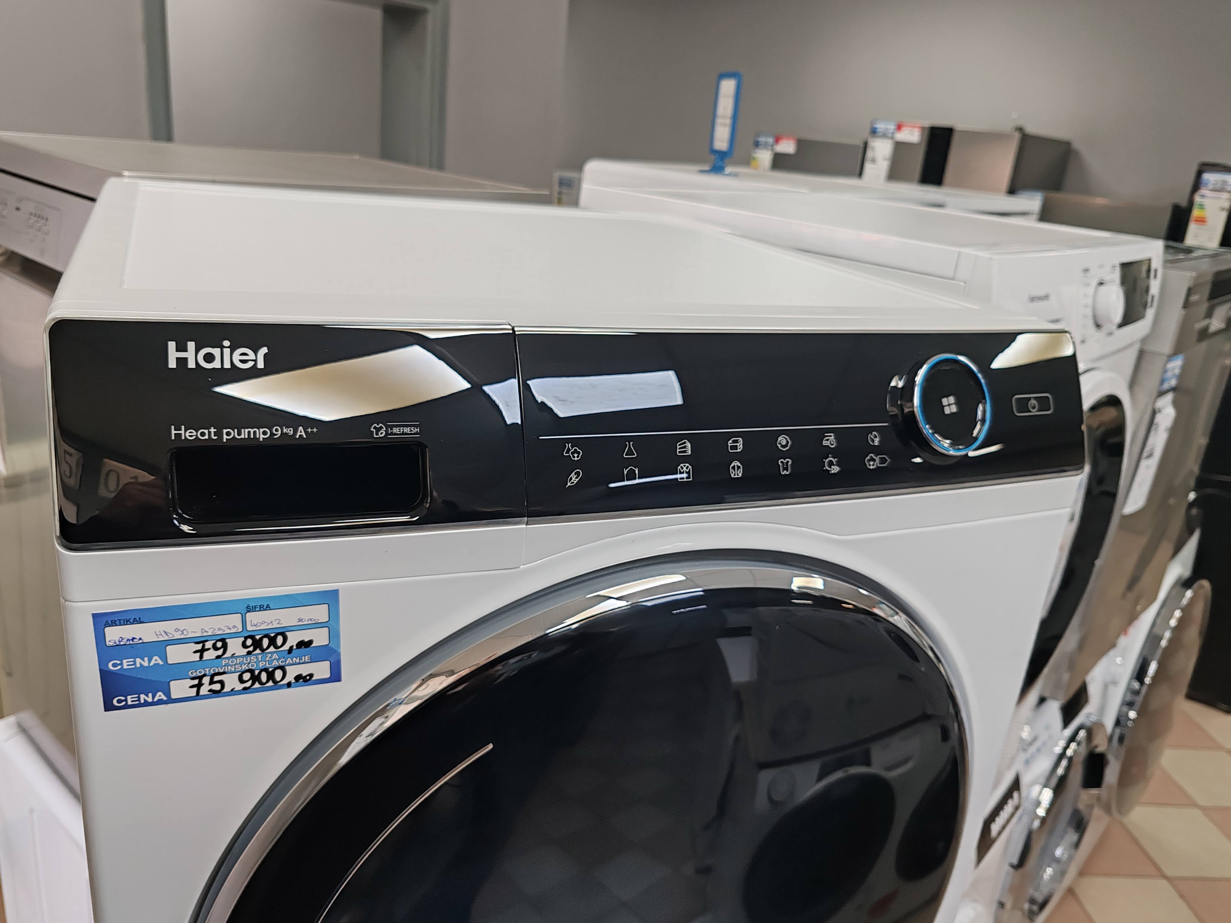 Mašina za sušenje Veša Haier HD90-A2979, 9 kg. 