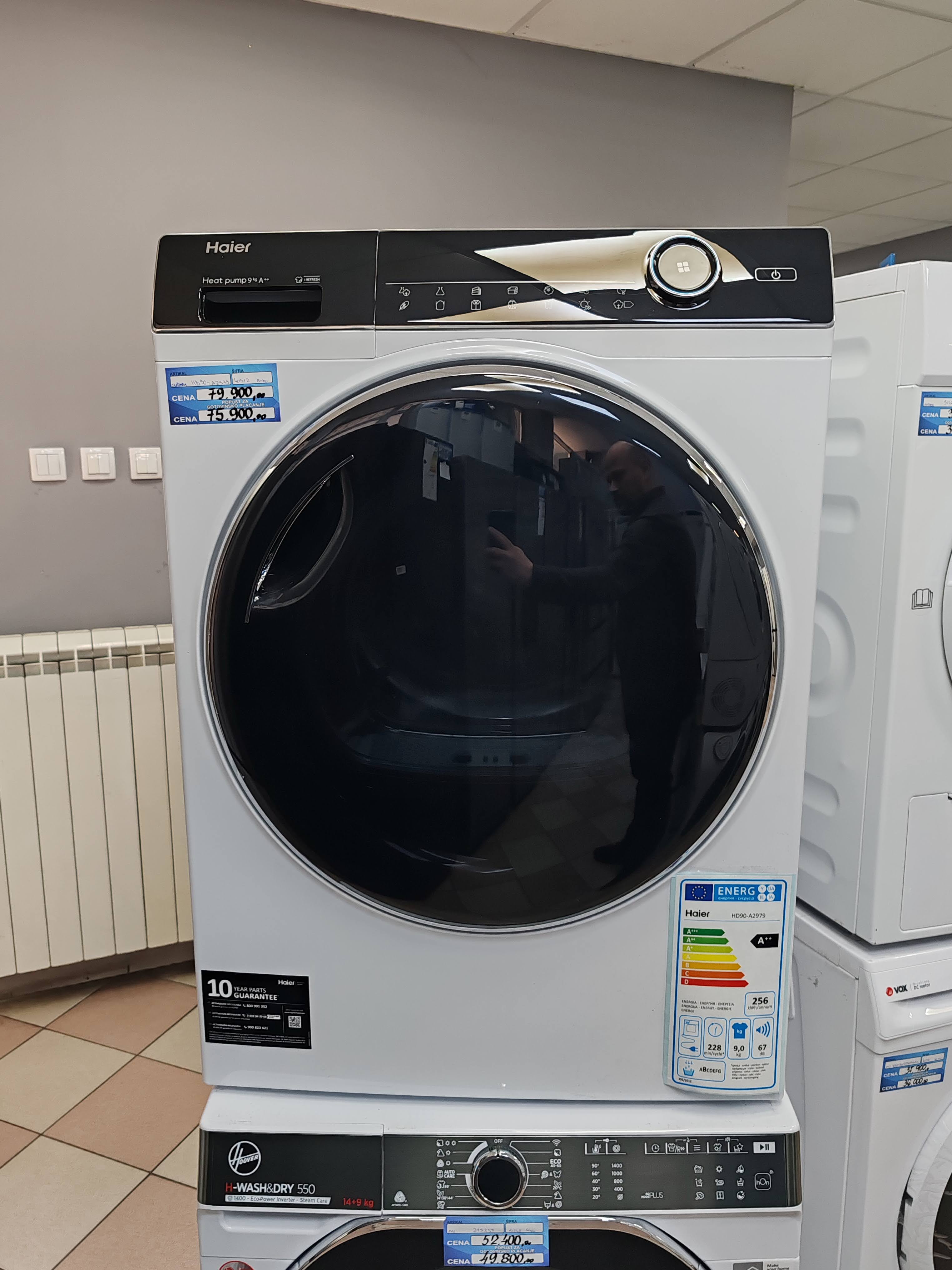 Mašina za sušenje Veša Haier HD90-A2979, 9 kg. 