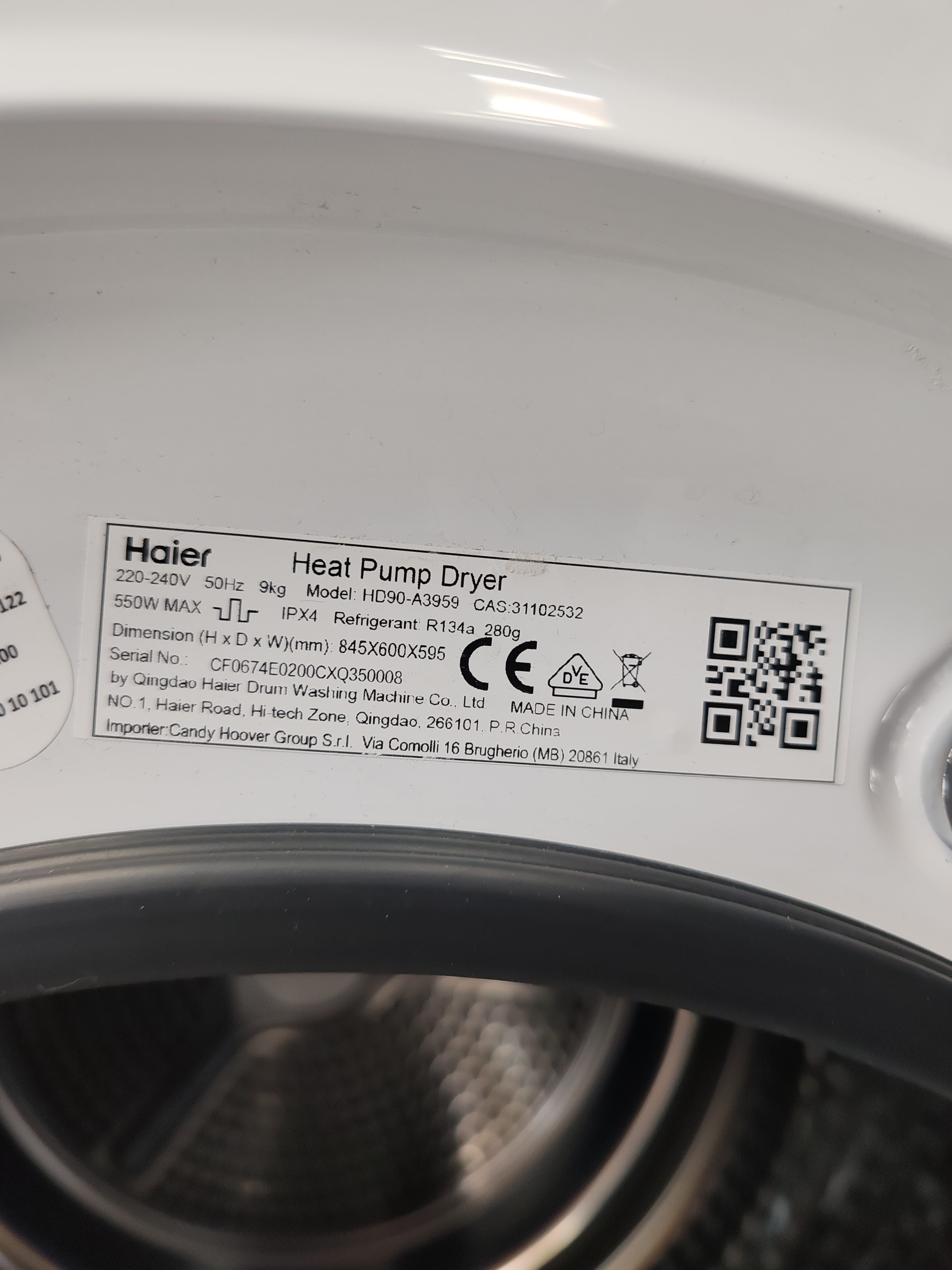 Mašina za sušenje veša Haier HD90-A3959 , 9 kg.