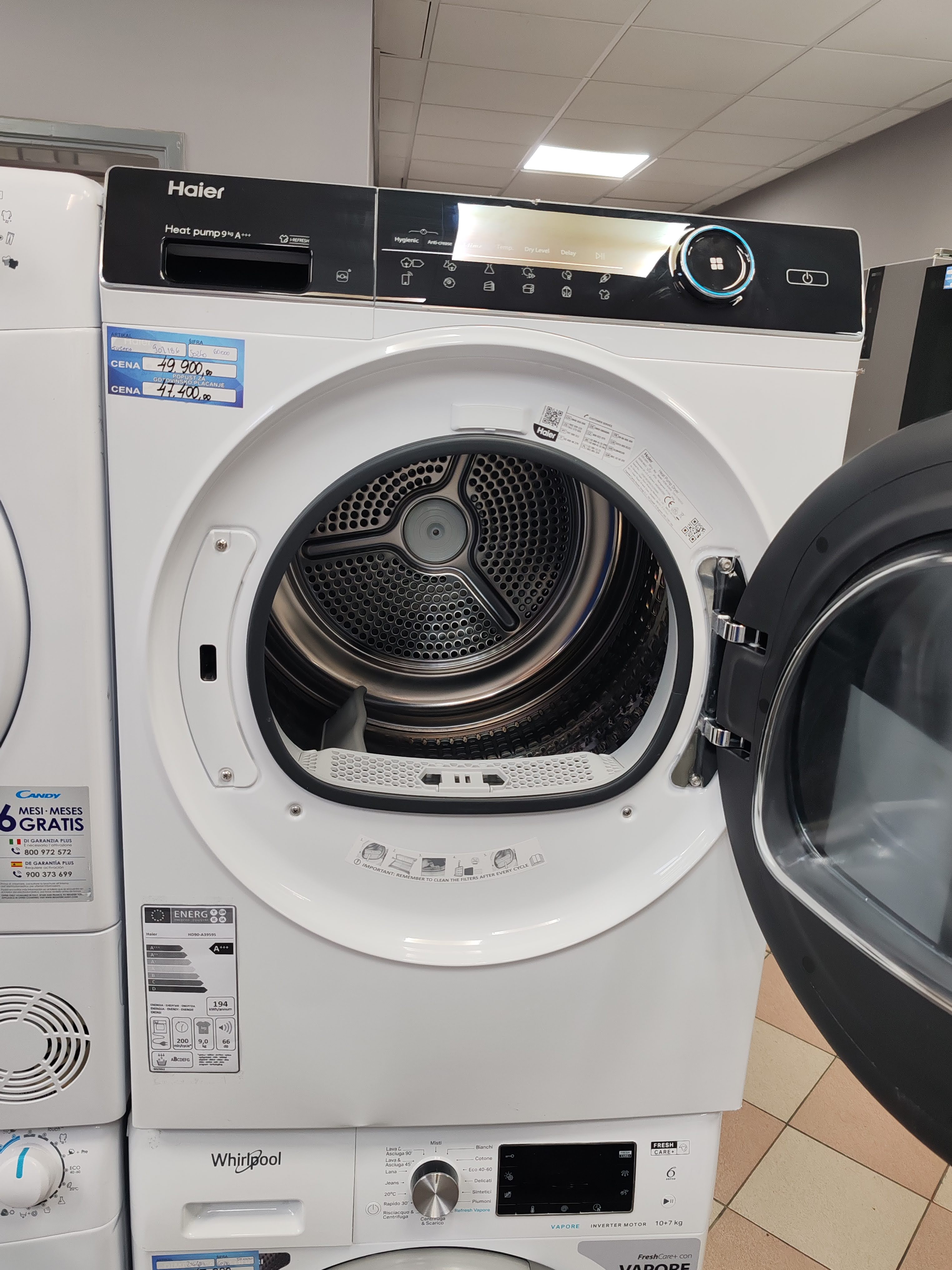 Mašina za sušenje veša Haier HD90-A3959 , 9 kg.