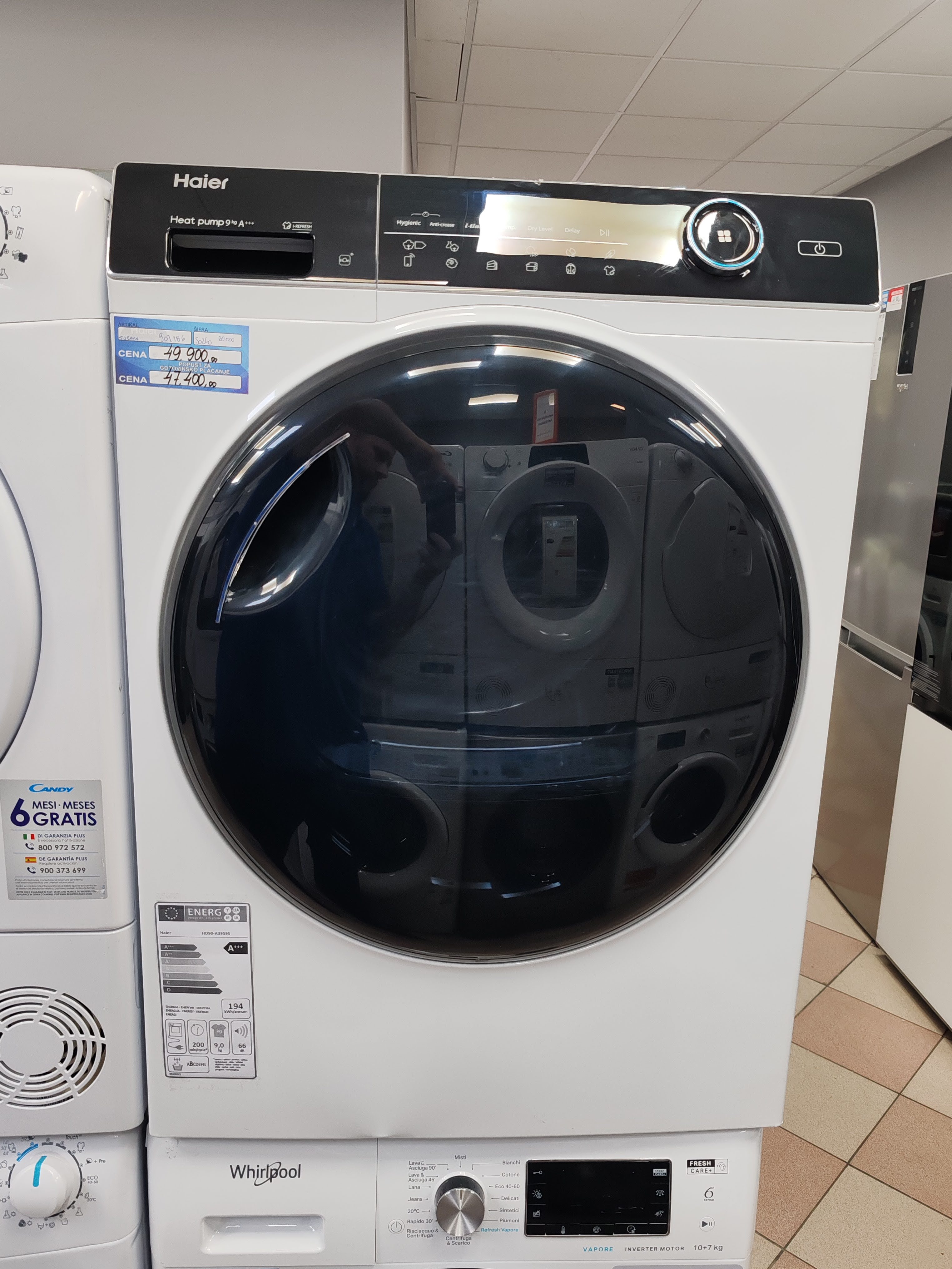Mašina za sušenje veša Haier HD90-A3959 , 9 kg.