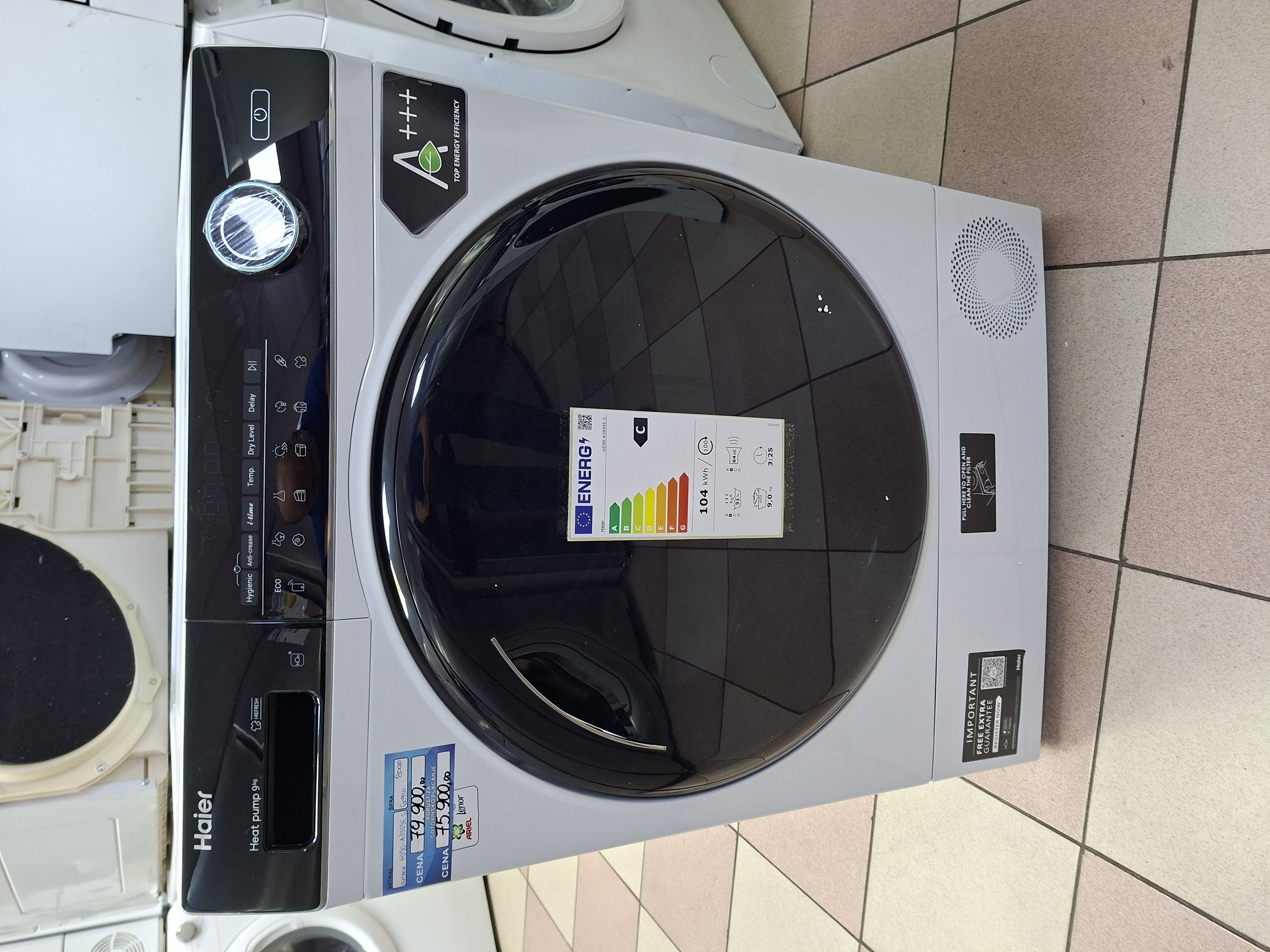 Mašina za sušenje veša Haier HD90-A3959E-S , 9 kg.