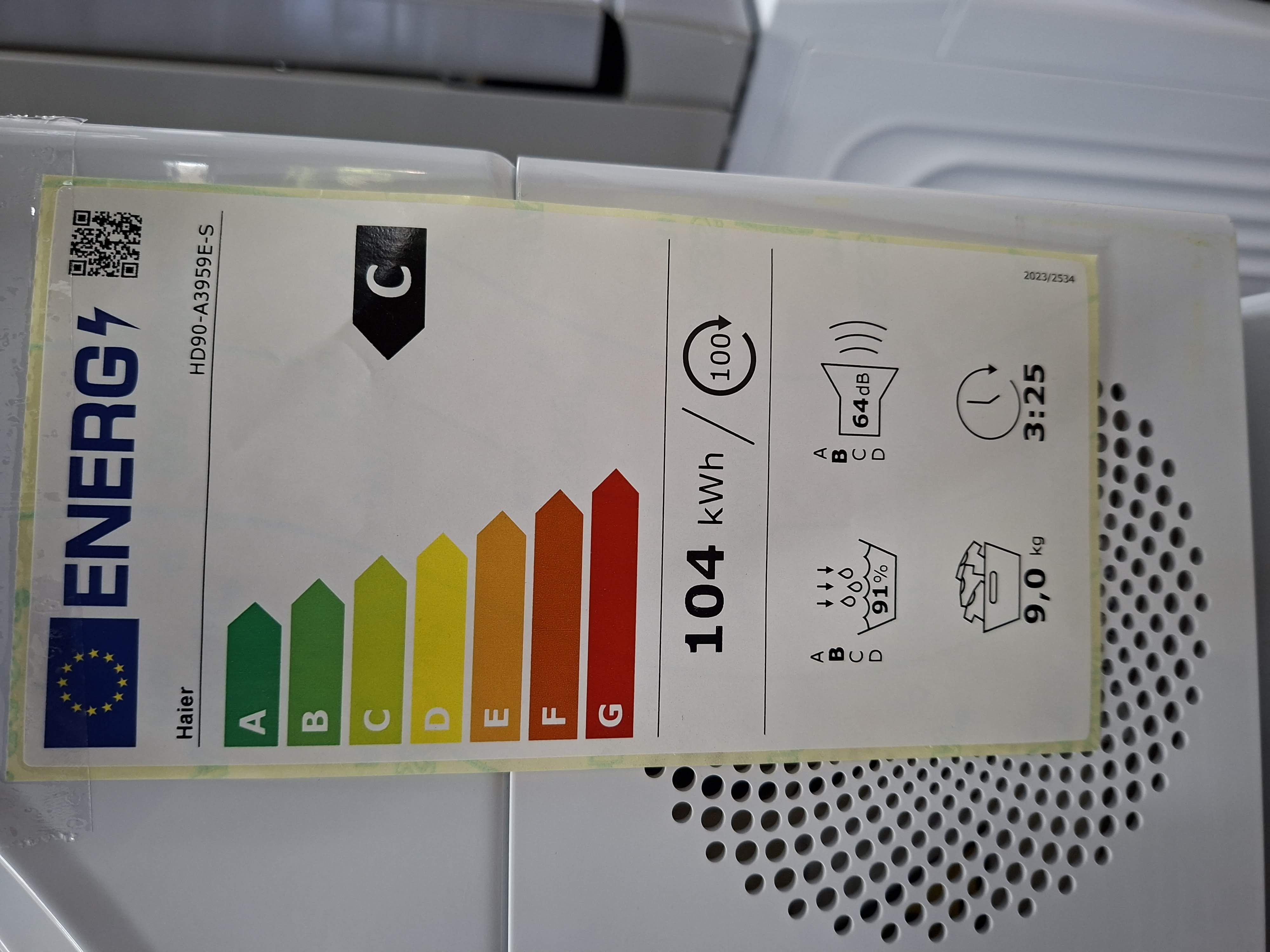 Mašina za sušenje veša Haier HD90-A3959E-S , 9 kg.