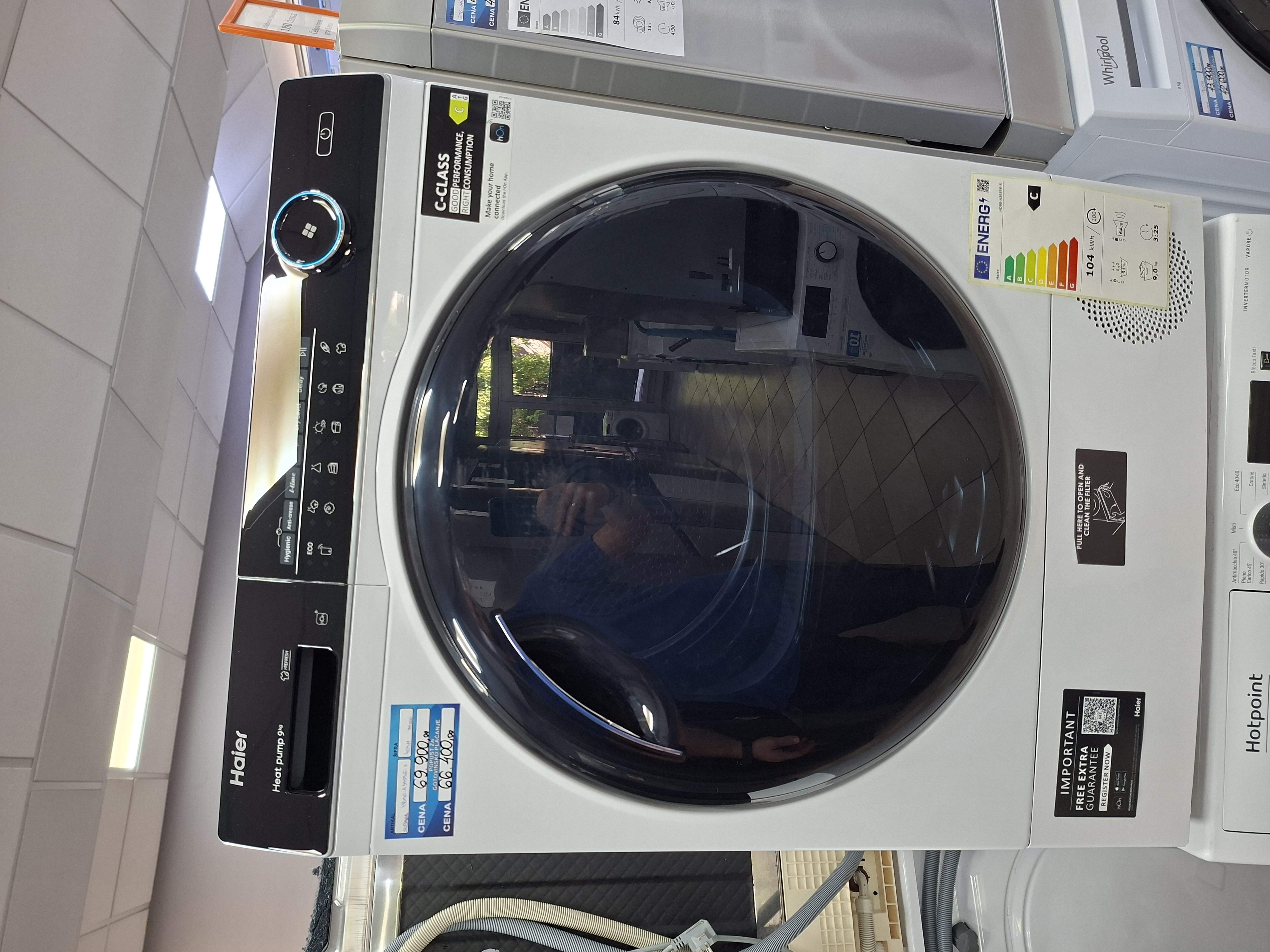 Mašina za sušenje veša Haier HD90-A3959E-S , 9 kg.