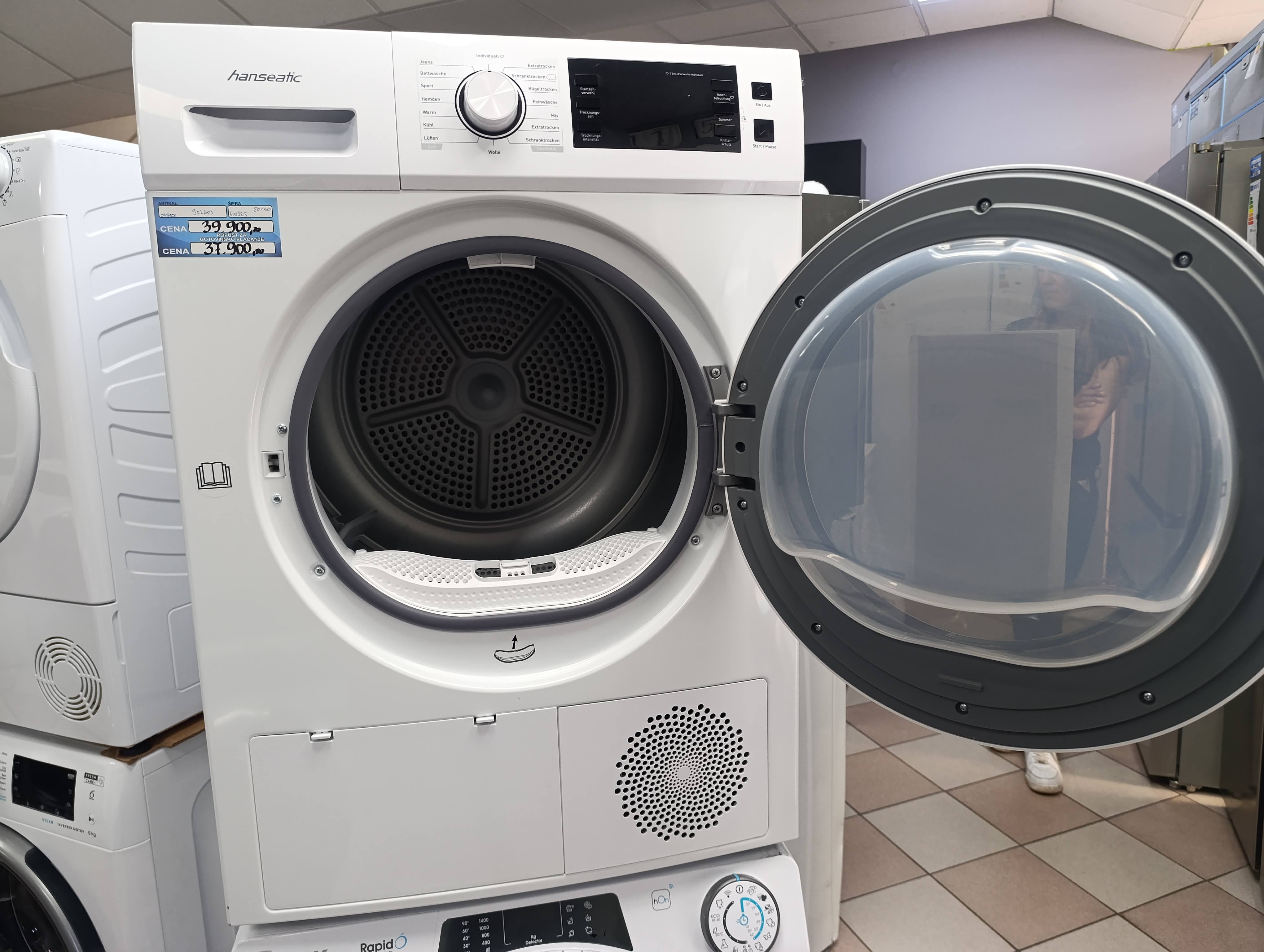 Mašina za sušenje veša Hanseatic HWT8A2GT, 8 kg