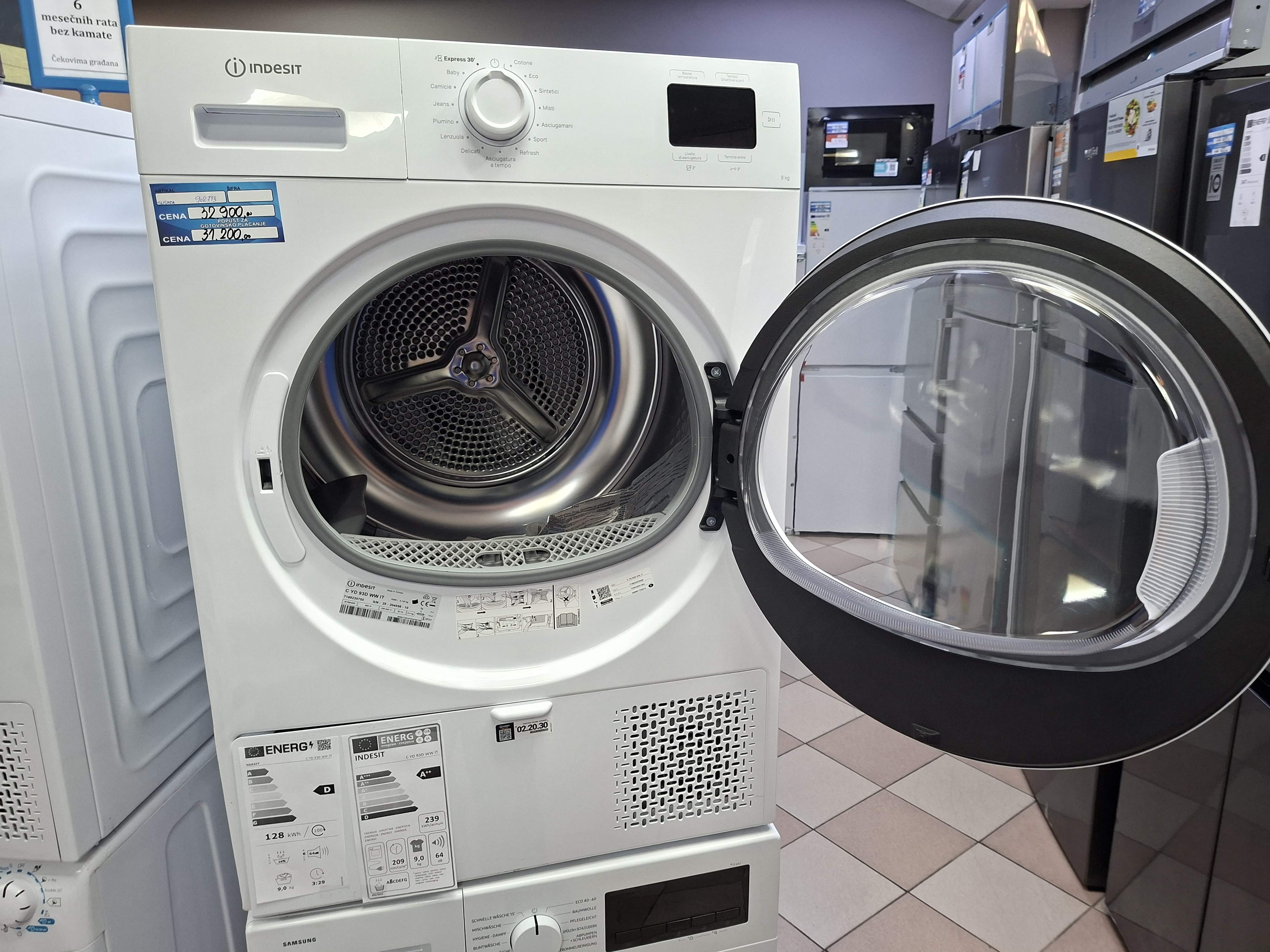 Mašina za sušenje veša Indesit C YD 93D WW IT (2) , 9kg