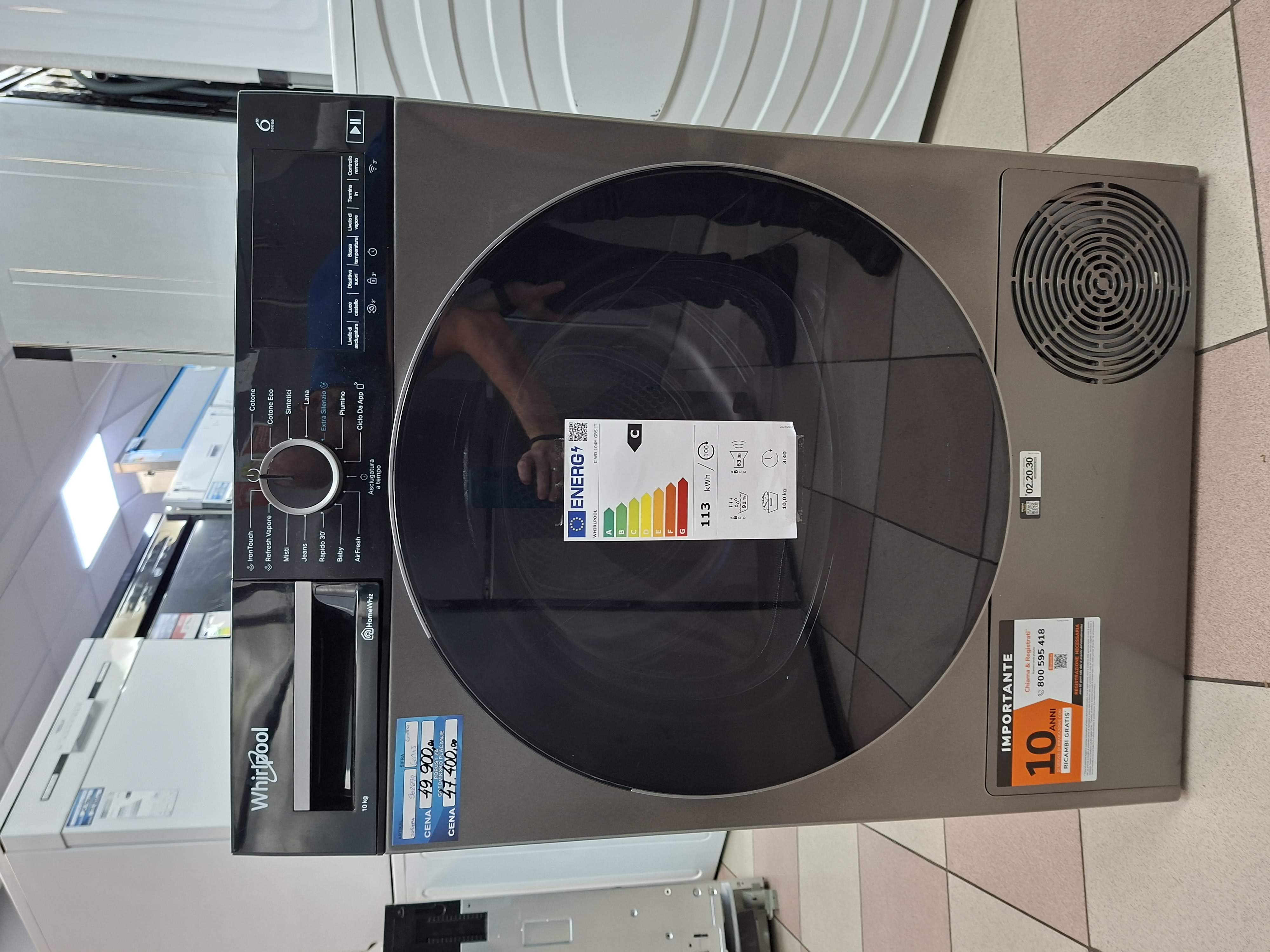 Mašina za sušenje veša Whirlpool C WD 104M GBS IT , 10 kg.