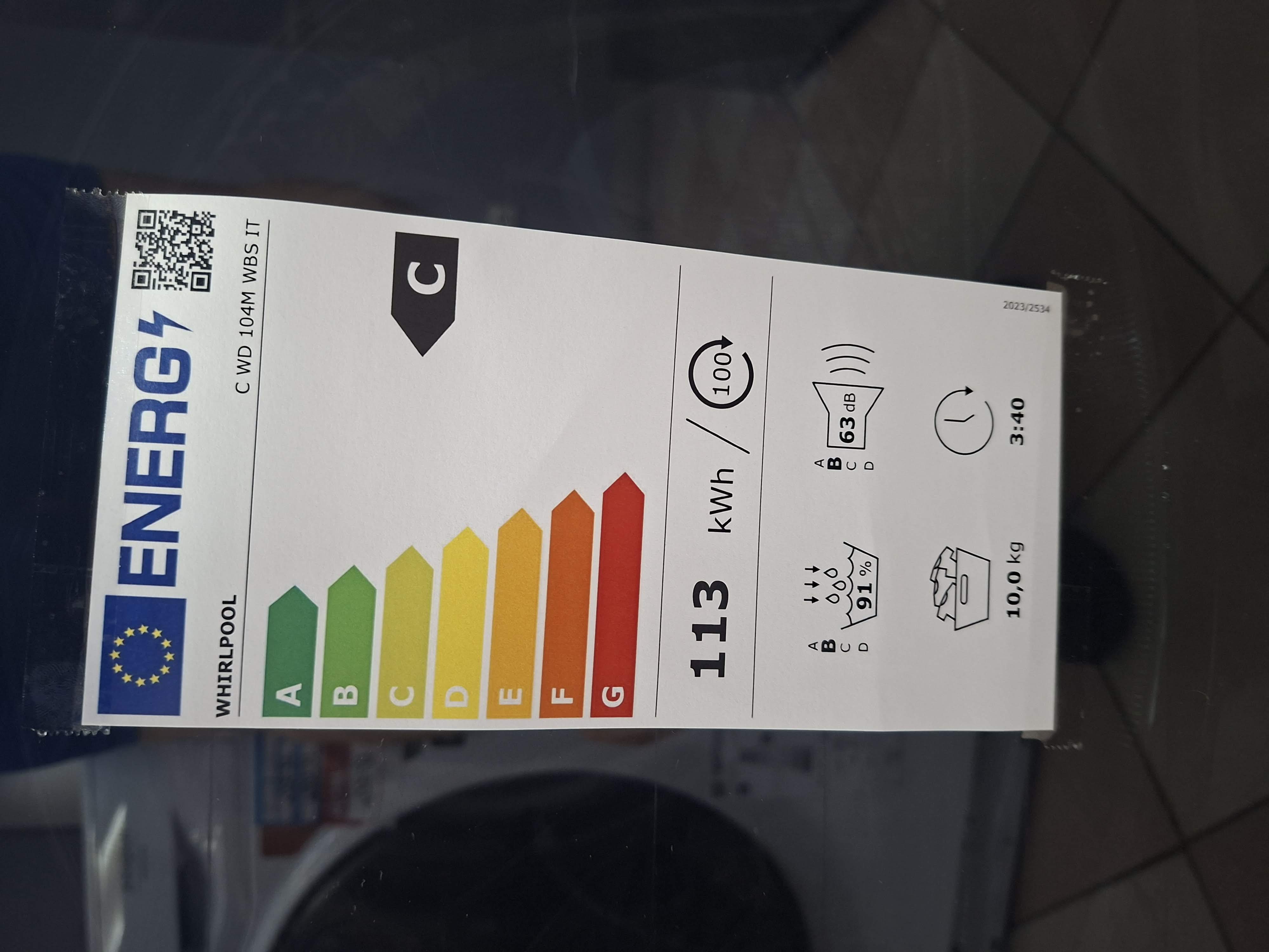 Mašina za sušenje veša Whirlpool C WD 104M WBS IT (2) , 10 kg.