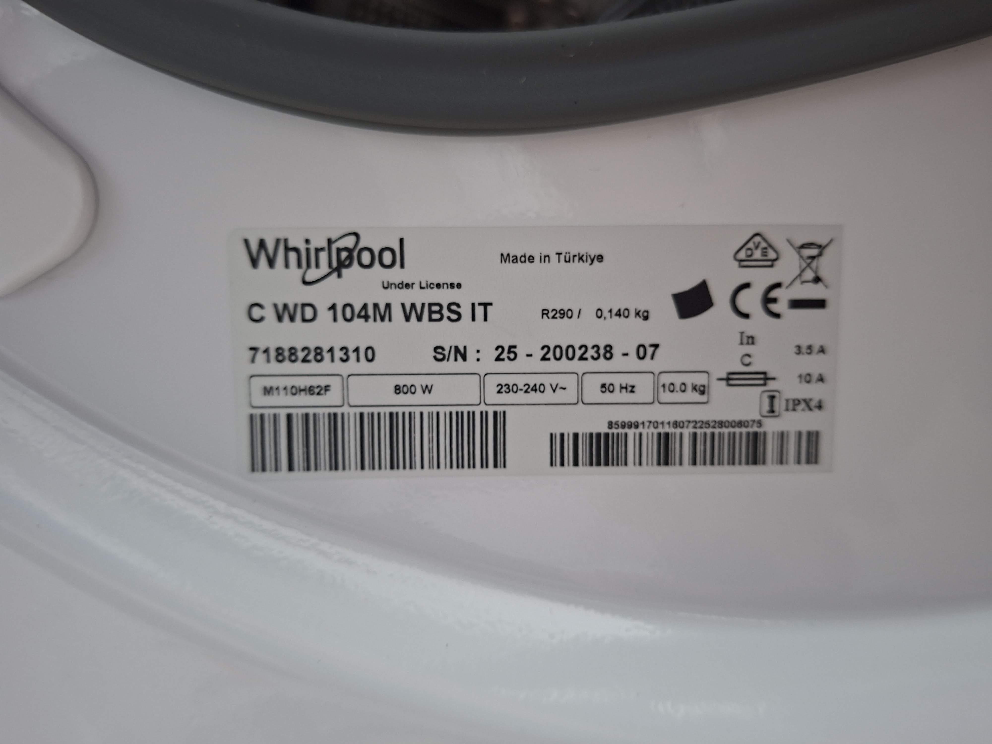 Mašina za sušenje veša Whirlpool C WD 104M WBS IT (2) , 10 kg.