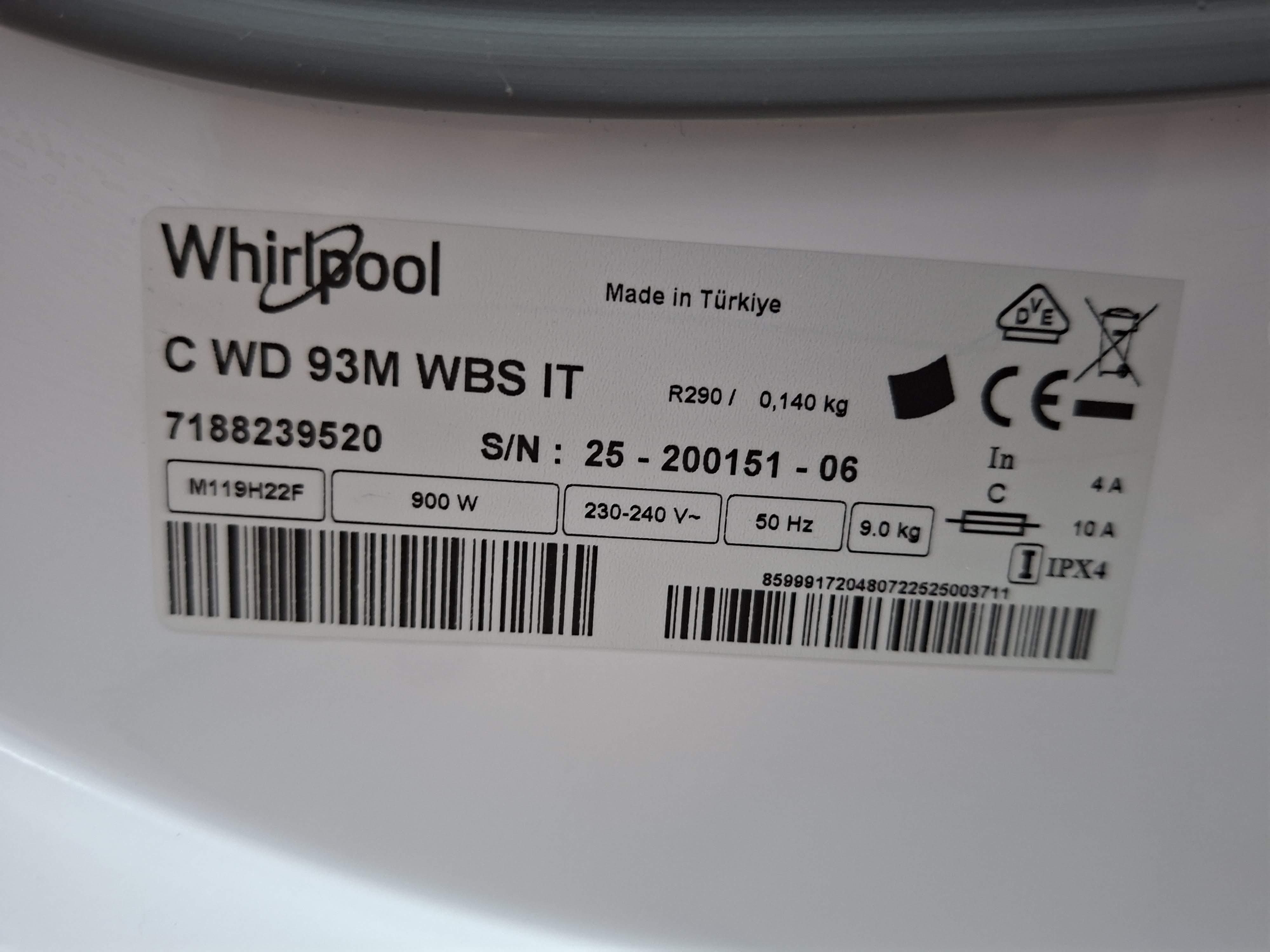 Mašina za sušenje veša Whirlpool C WD 93M WBS IT , 9kg