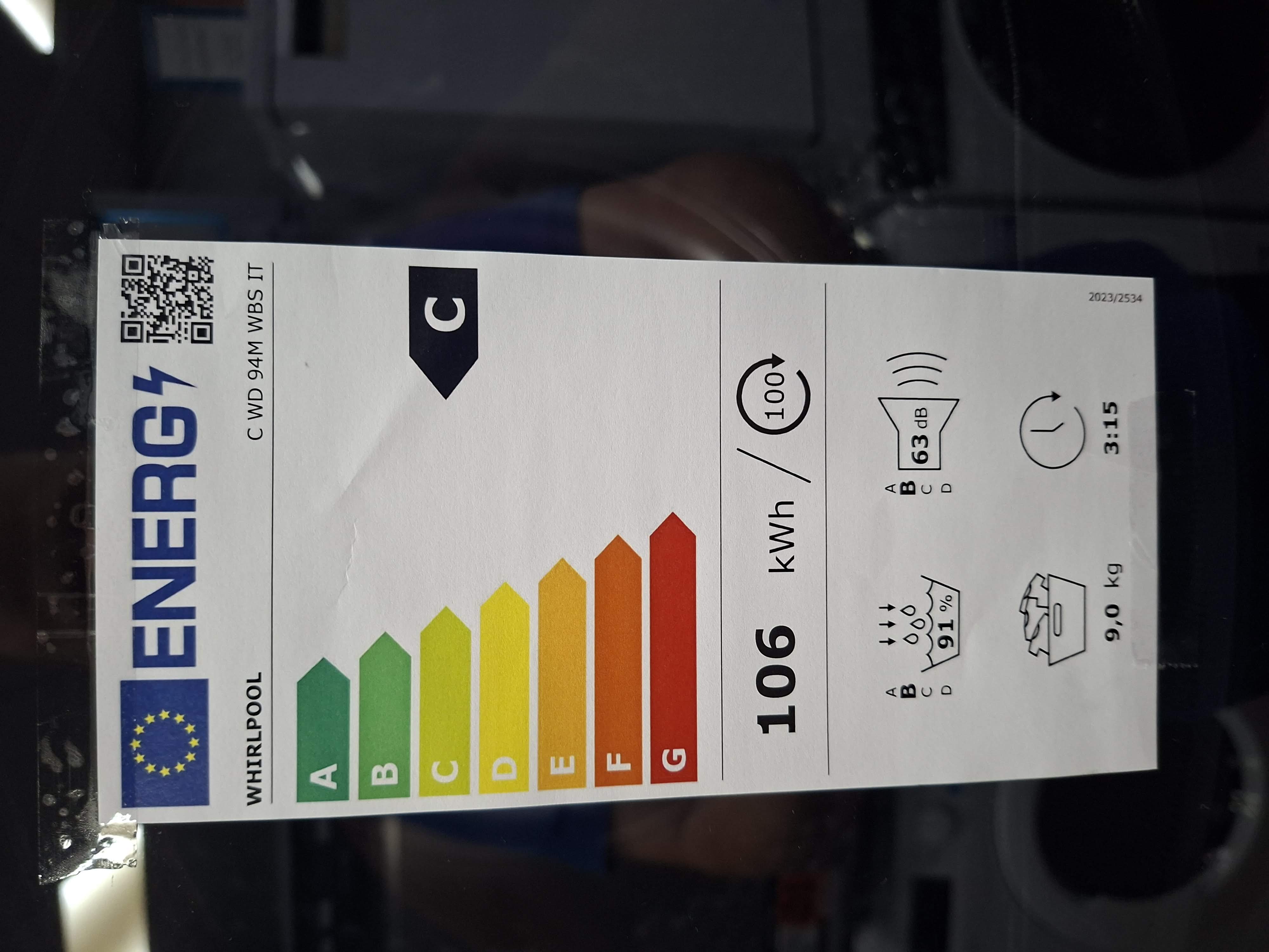 Mašina za sušenje veša Whirlpool C WD 94M WBS IT , 9kg