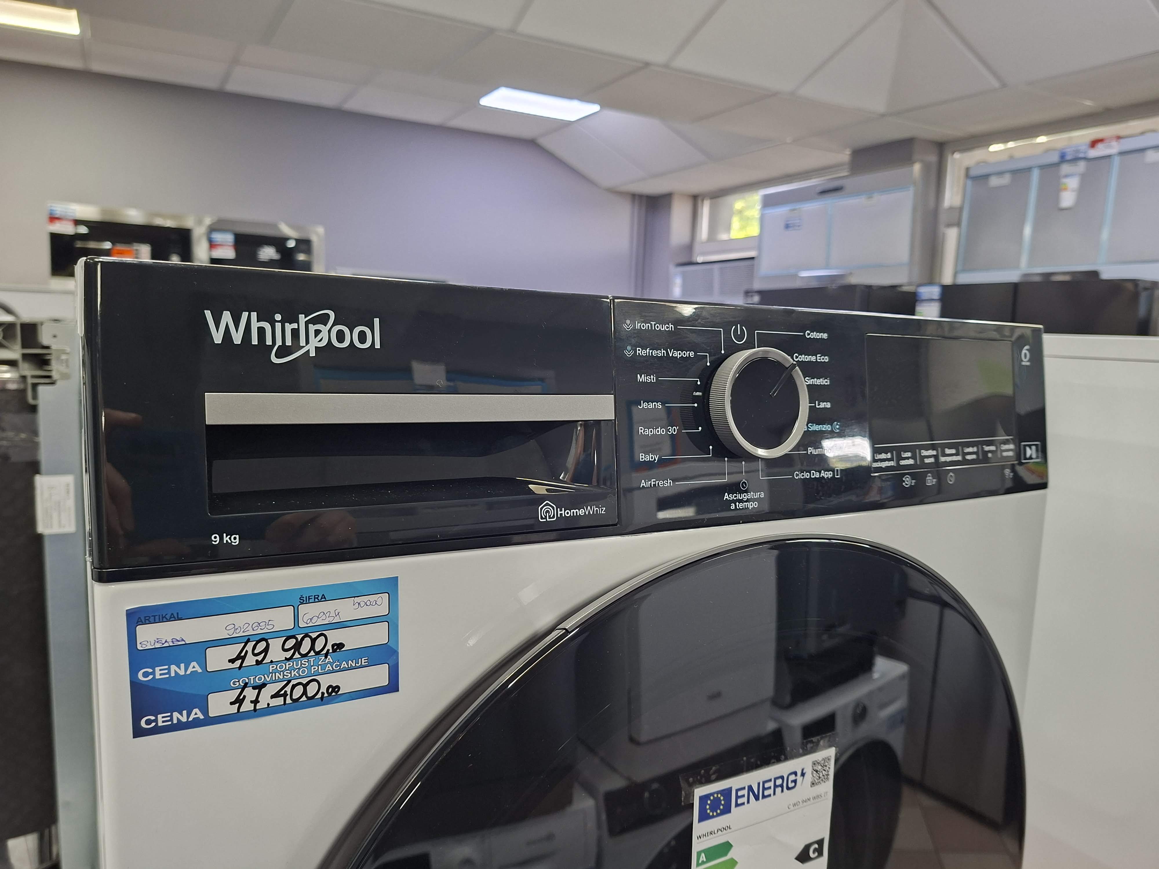 Mašina za sušenje veša Whirlpool C WD 94M WBS IT , 9kg