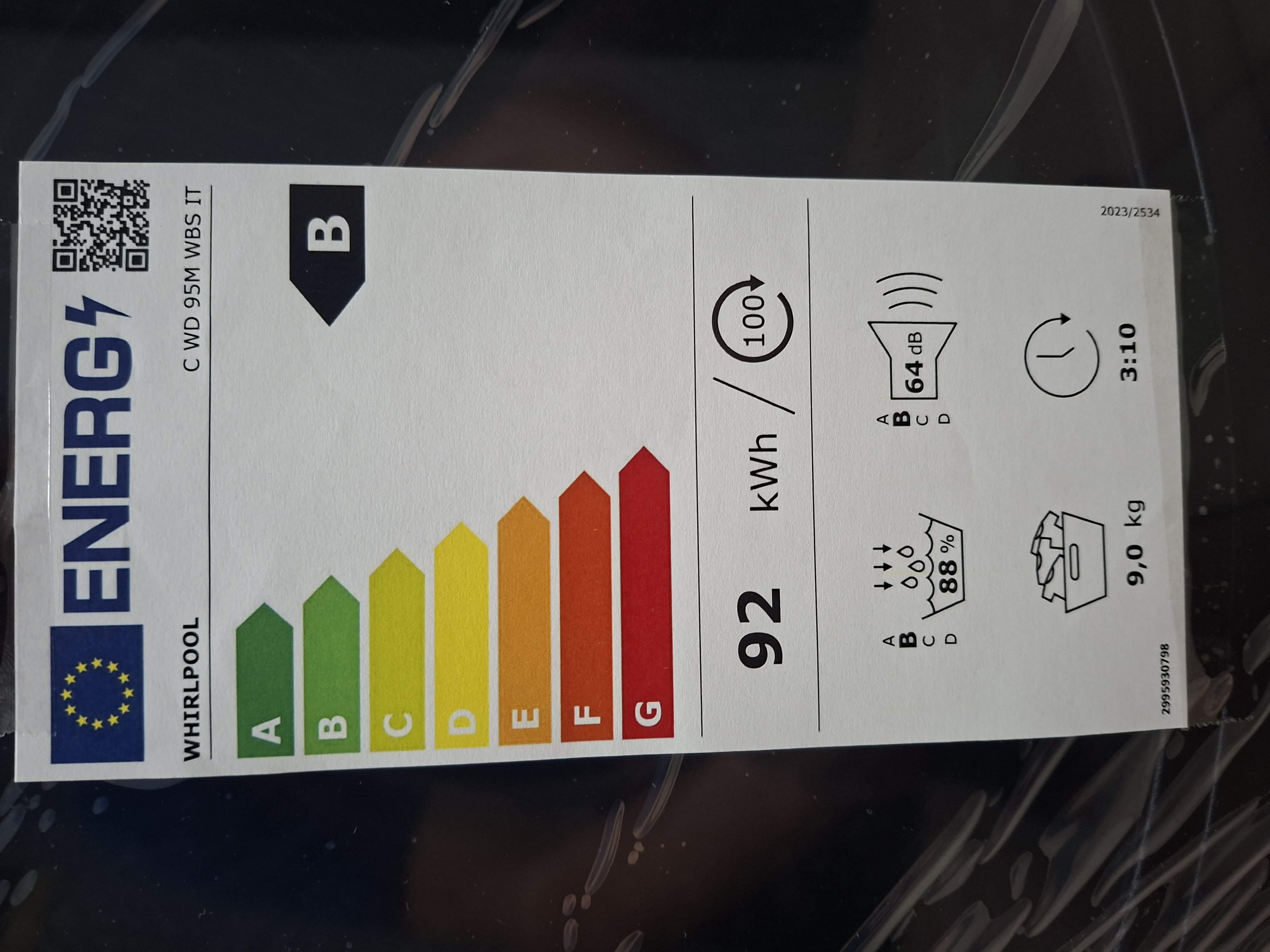Mašina za sušenje veša Whirlpool C WD 95M WBS IT , 9kg