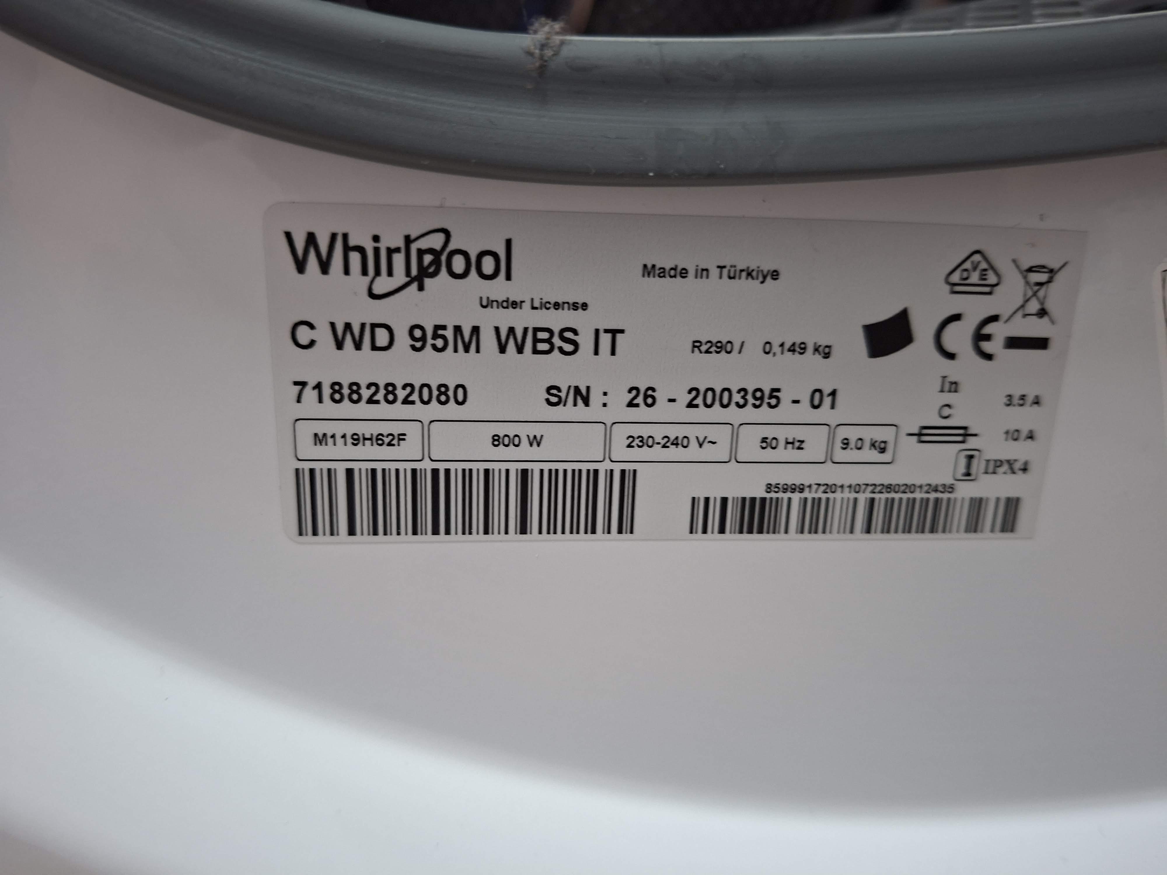 Mašina za sušenje veša Whirlpool C WD 95M WBS IT , 9kg