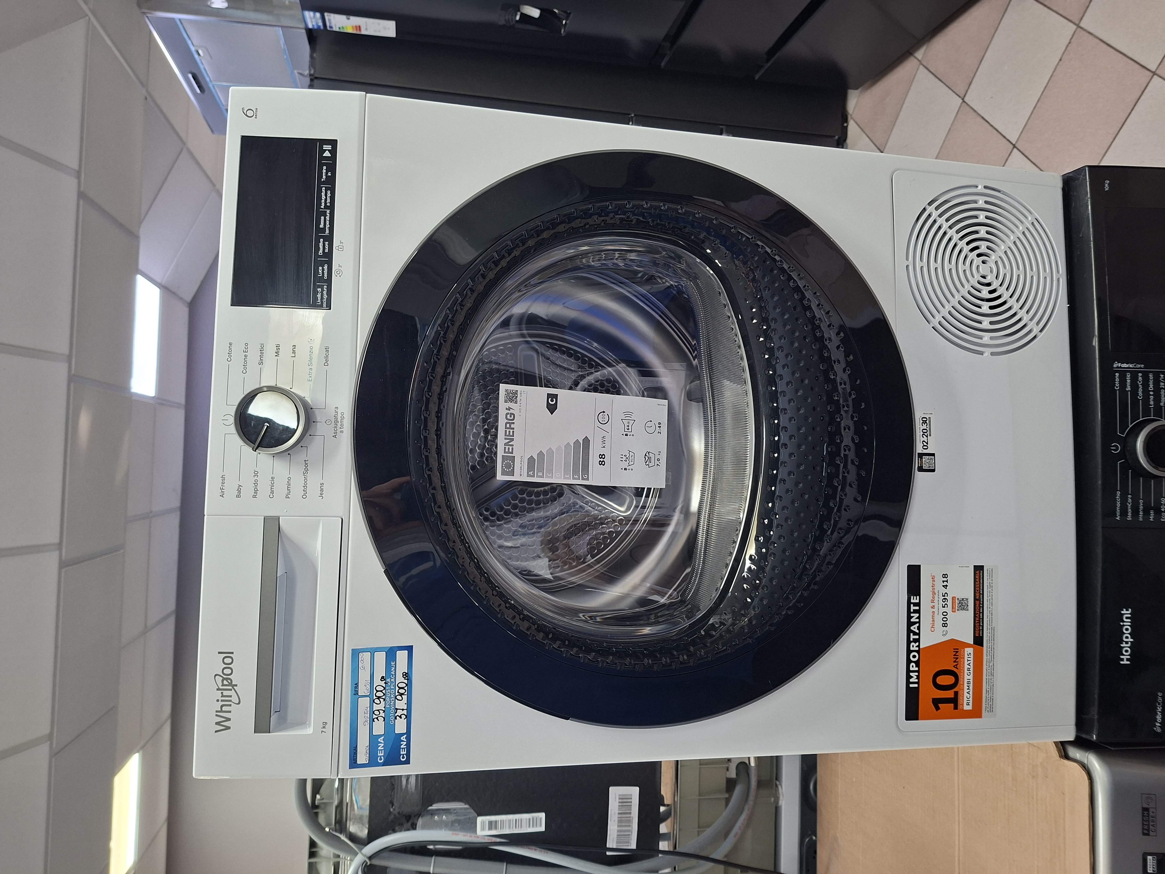 Mašina za sušenje veša Whirlpool C WD R47M WBS IT , 7kg