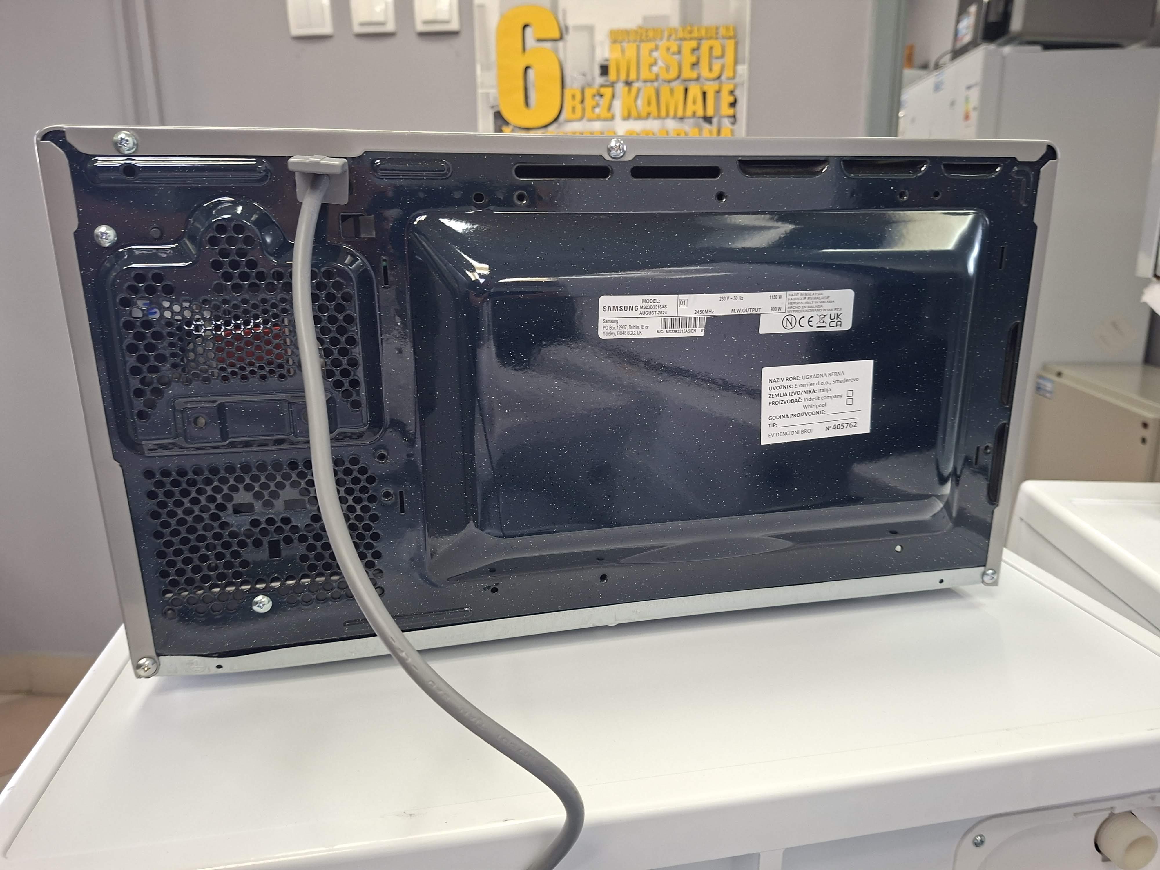 Mikrotalasna Samsung MS23B3515AS/EN , 23L
