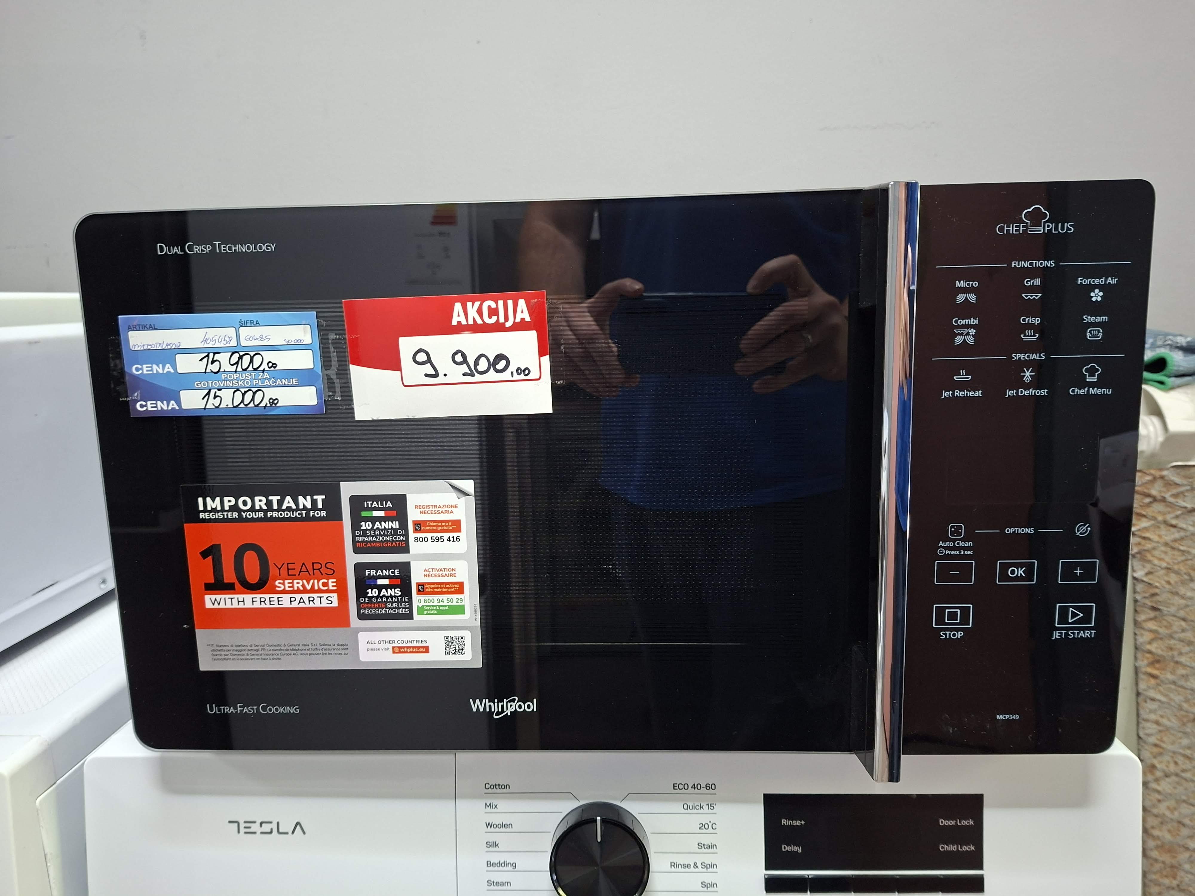 Mikrotalasna Whirlpool MCP 349 SL (2), 25 L