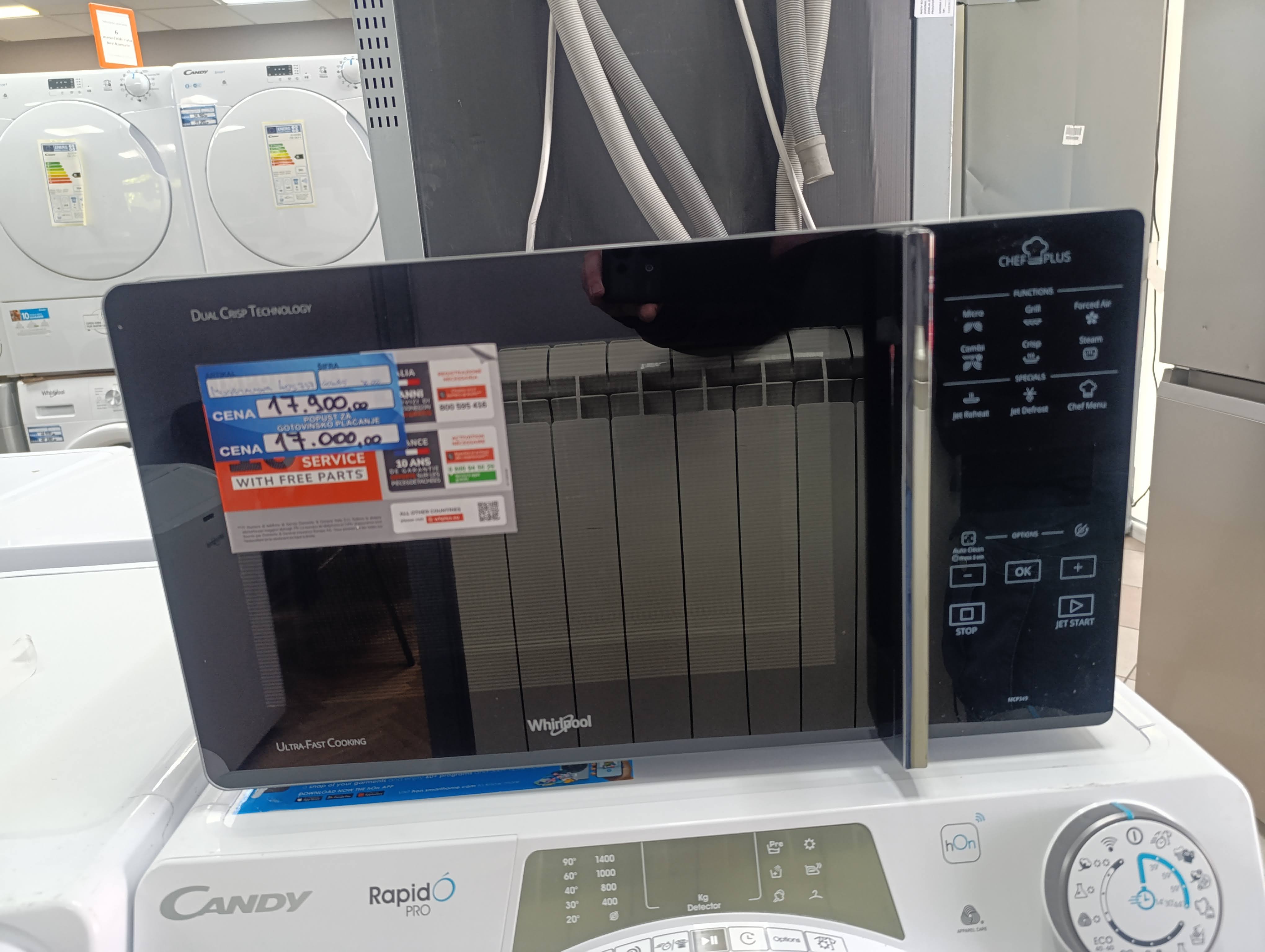 Mikrotalasna Whirlpool MCP 349 SL, 25 L