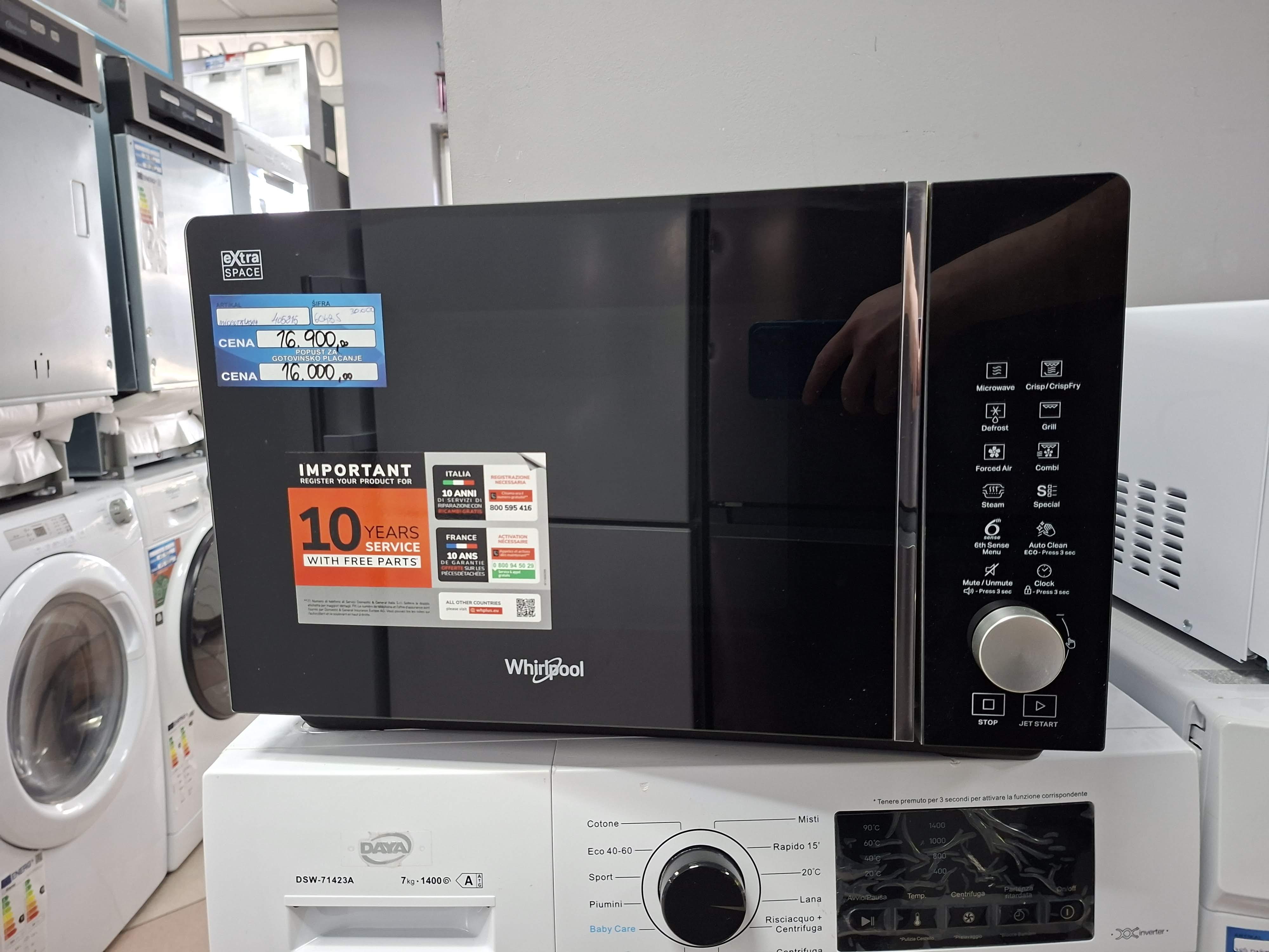 Mikrotalasna Whirlpool MWF 259 SB (2), 25L