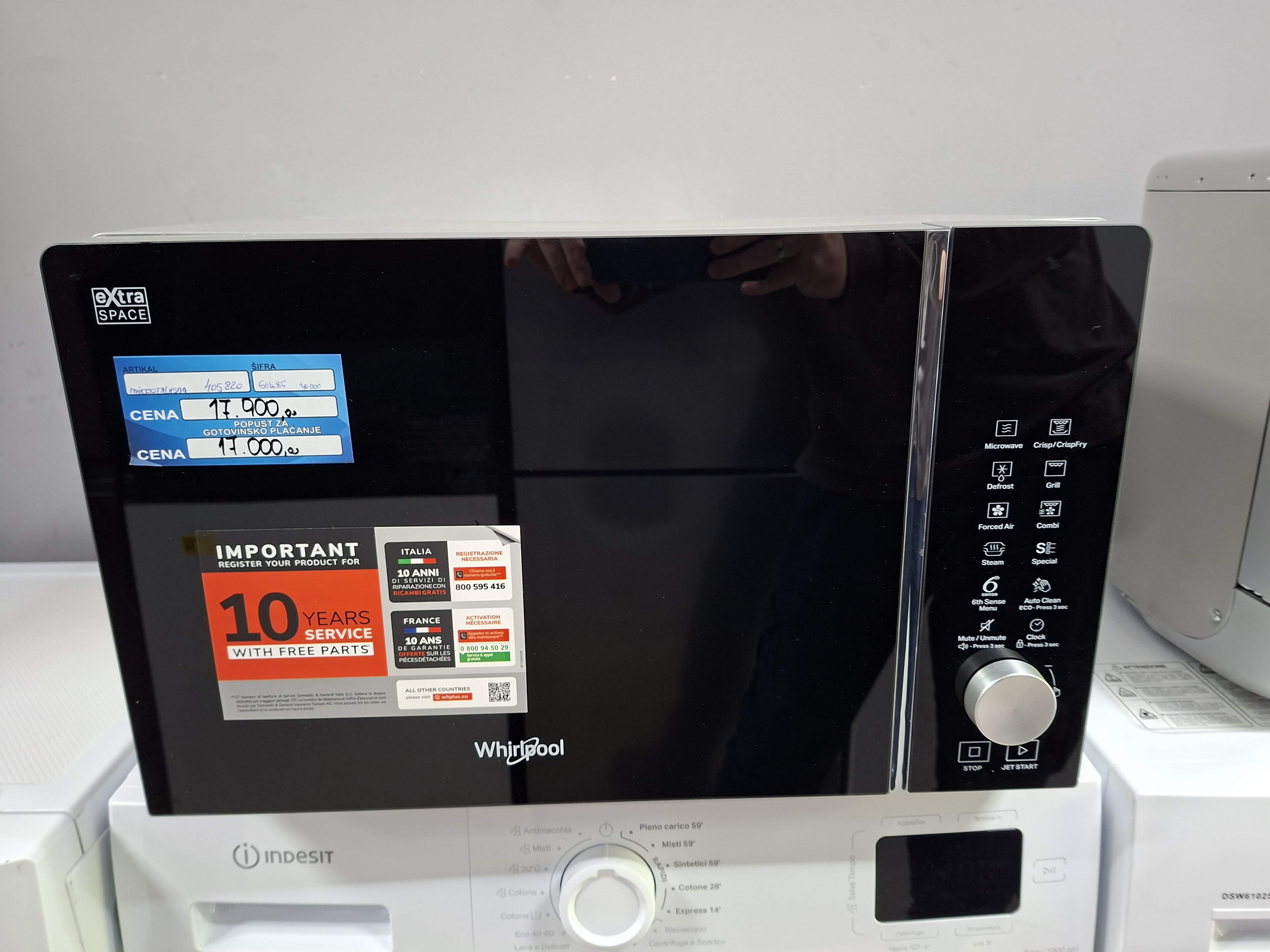 Mikrotalasna Whirlpool MWF 259 SB, 25L