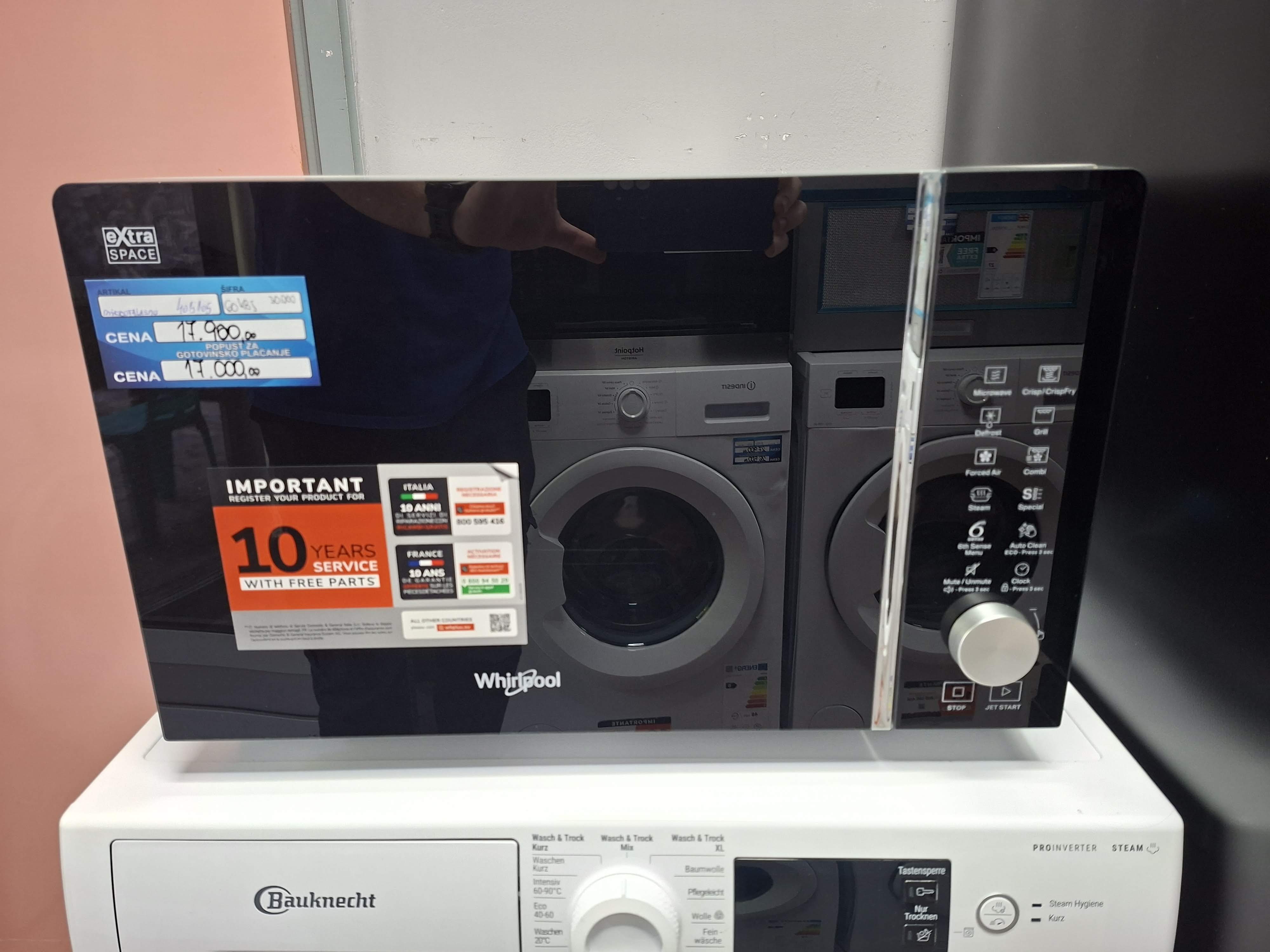 Mikrotalasna Whirlpool MWF 259 SB, 25L