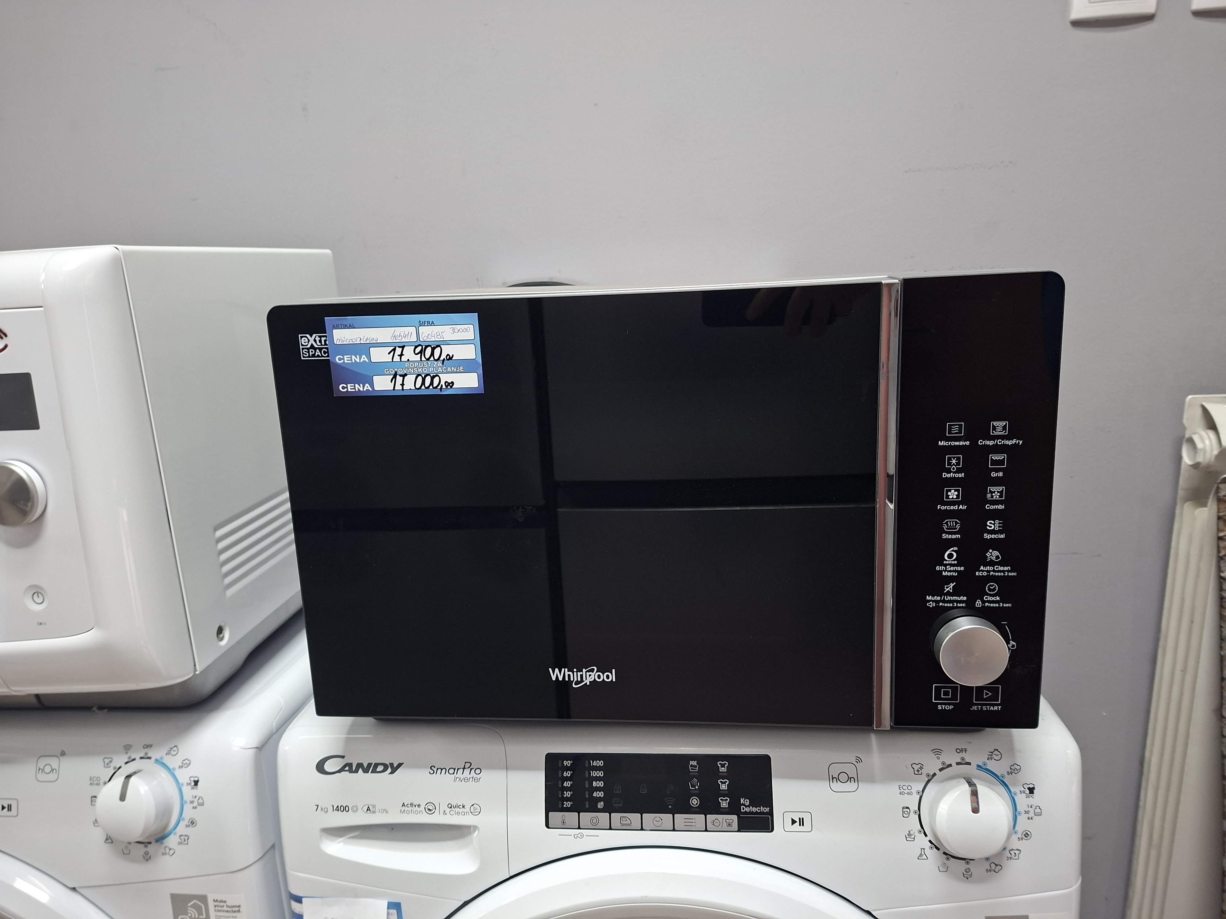 Mikrotalasna Whirlpool MWF 259 SB, 25L