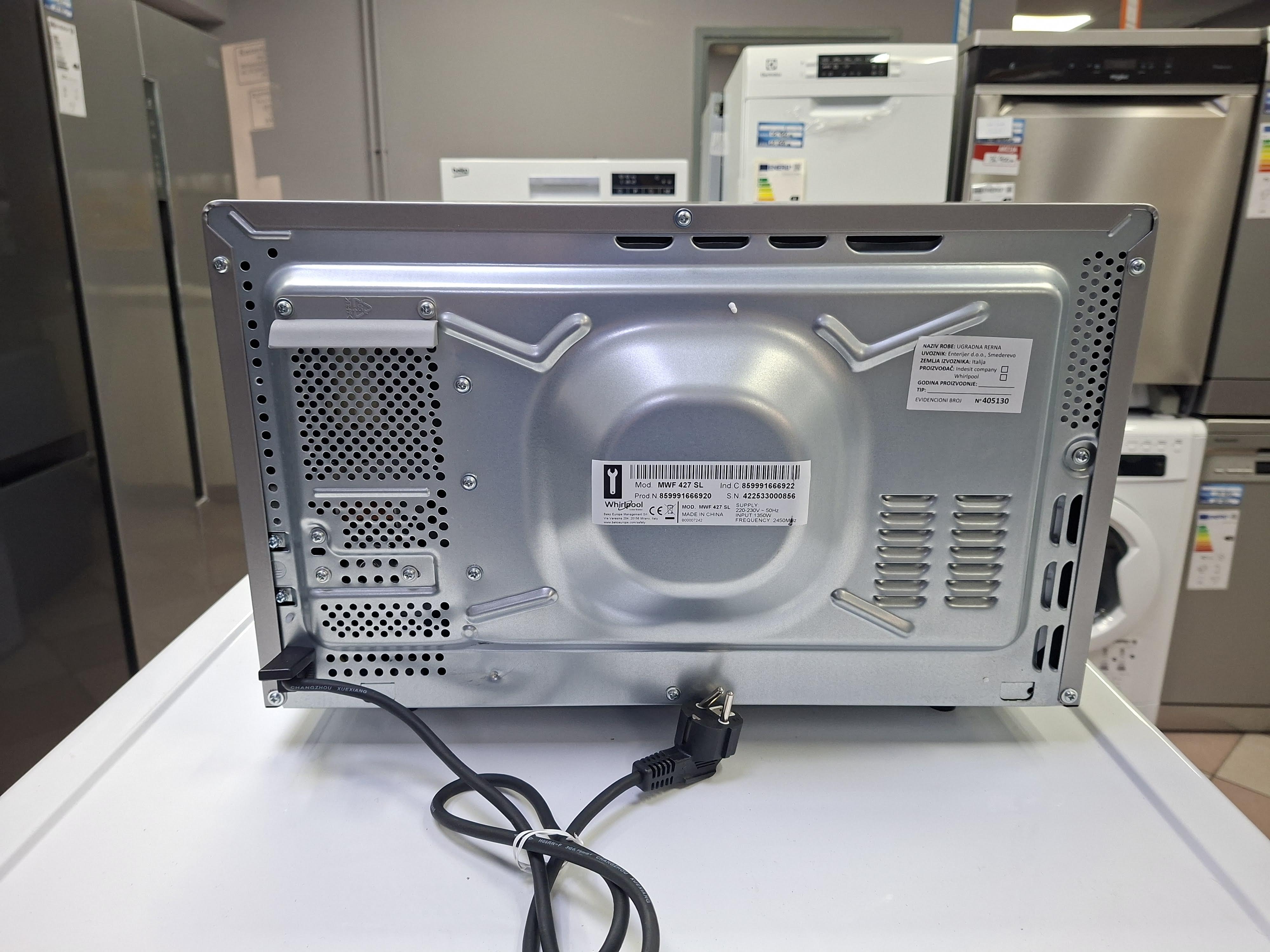 Mikrotalasna Whirlpool MWF 427 SL, 25L