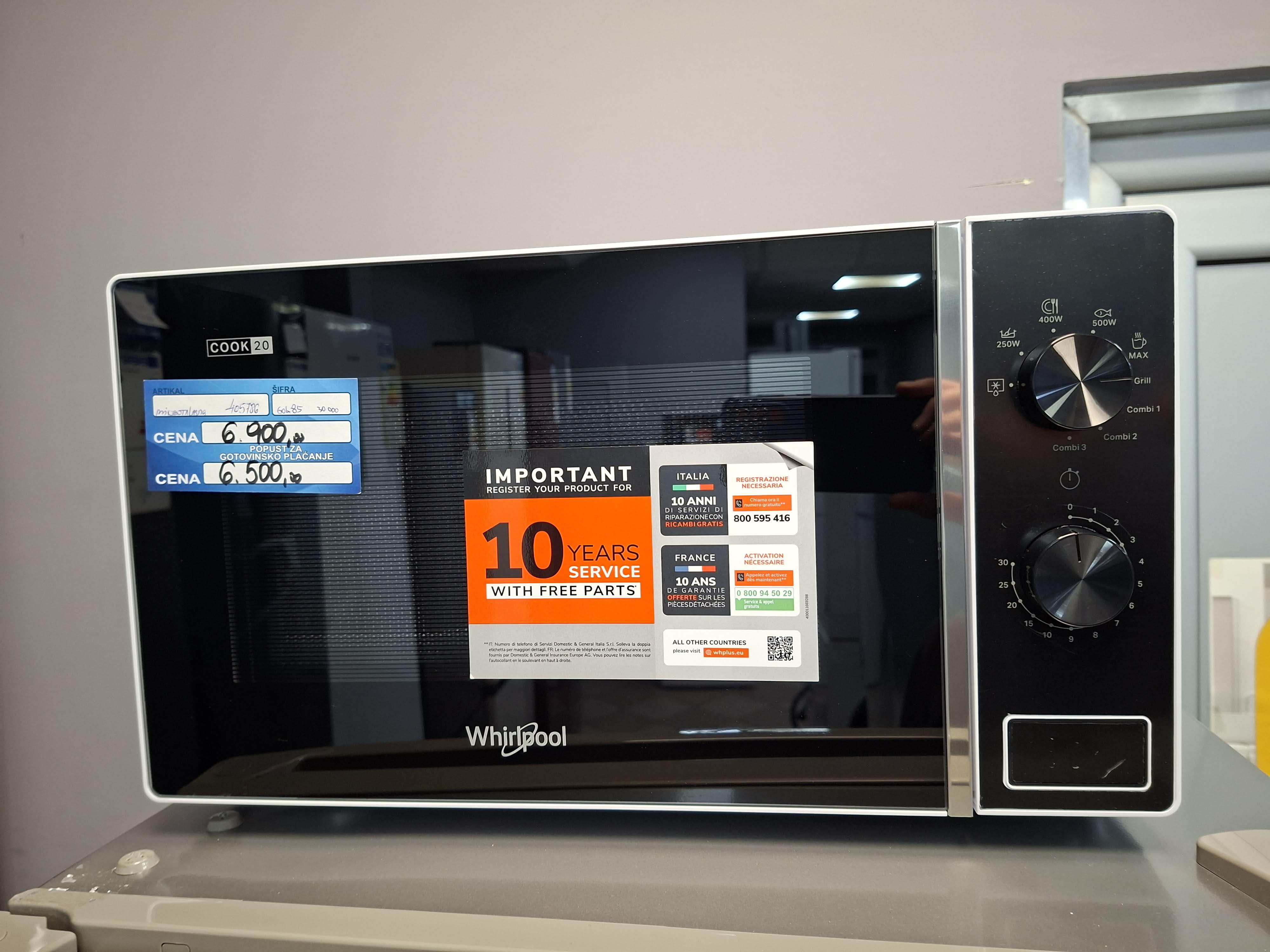 Mikrotalasna Whirlpool MWP 103 W (2) , 20L