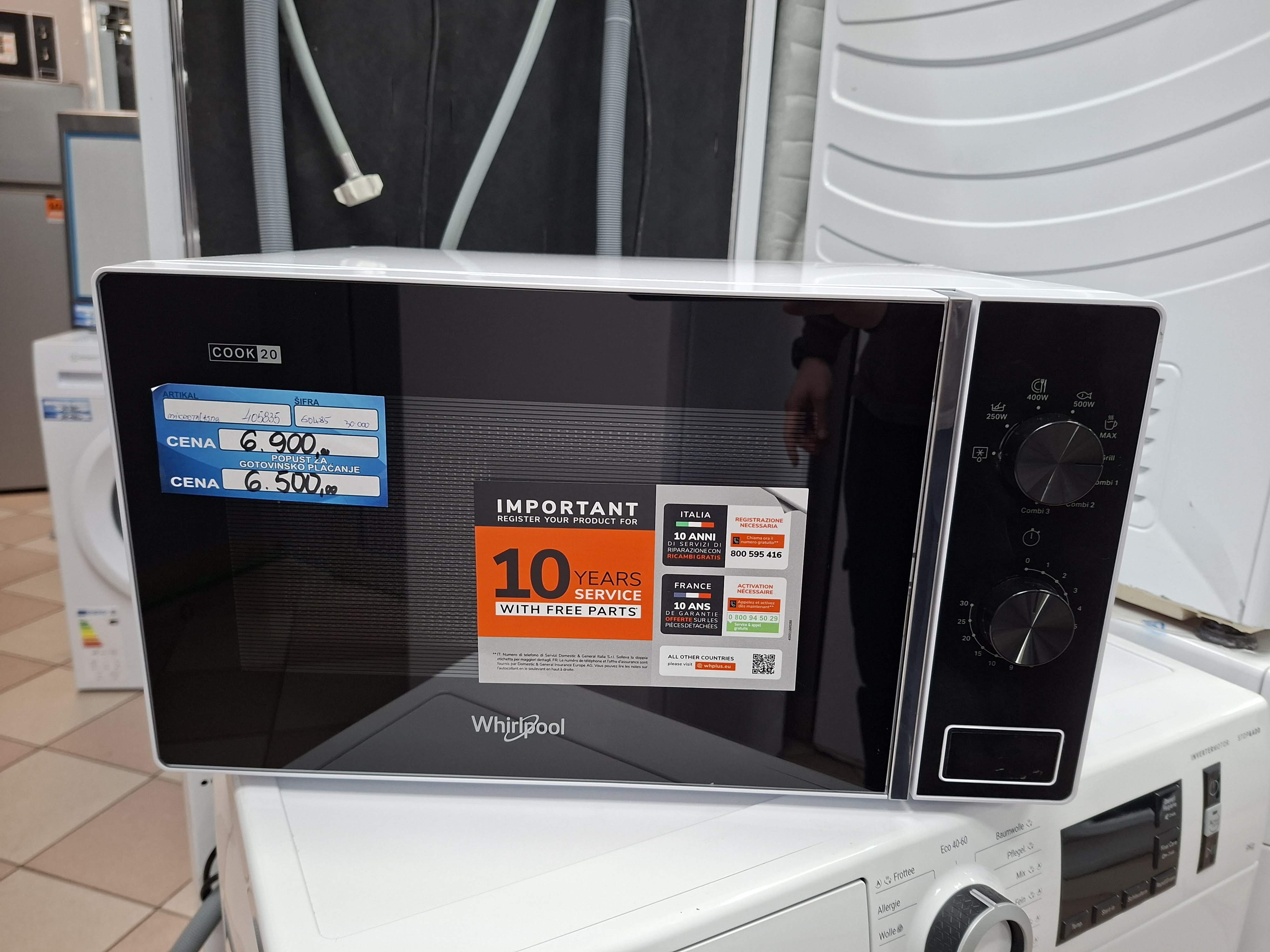 Mikrotalasna Whirlpool MWP 103 W , 20L