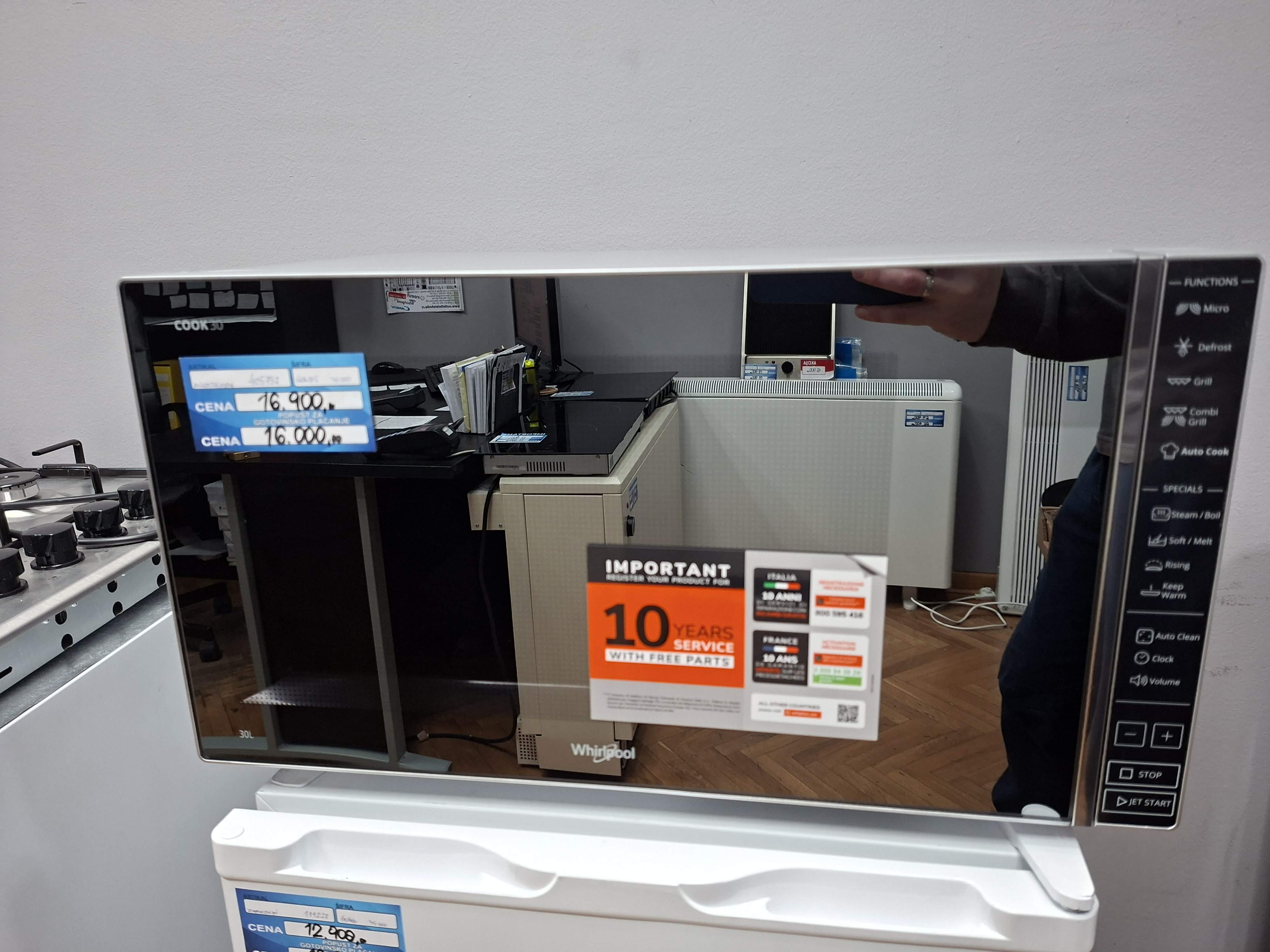 Mikrotalasna Whirlpool MWP 304 M, 30L