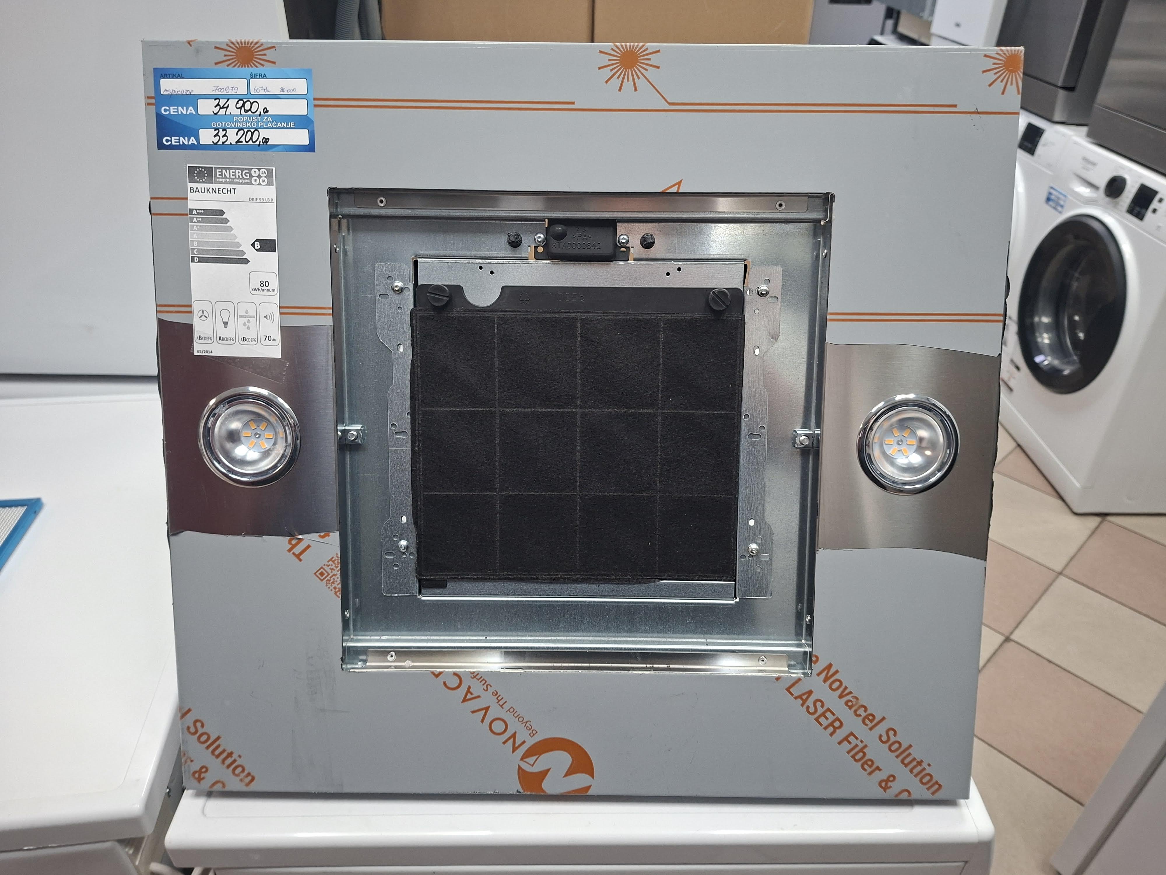 Ostrvski aspirator Bauknecht DBIF 93 LB X 
