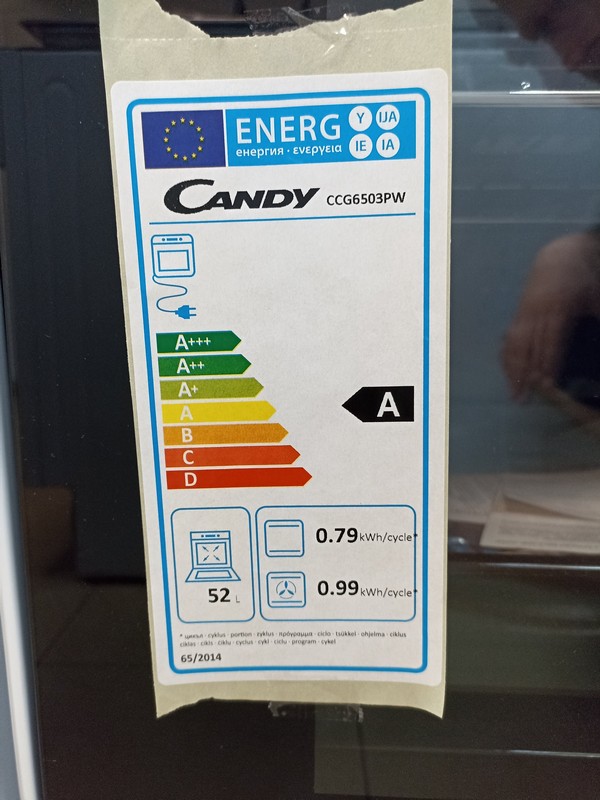 Plinski Šporet Candy CCG6503PW , 60 cm.