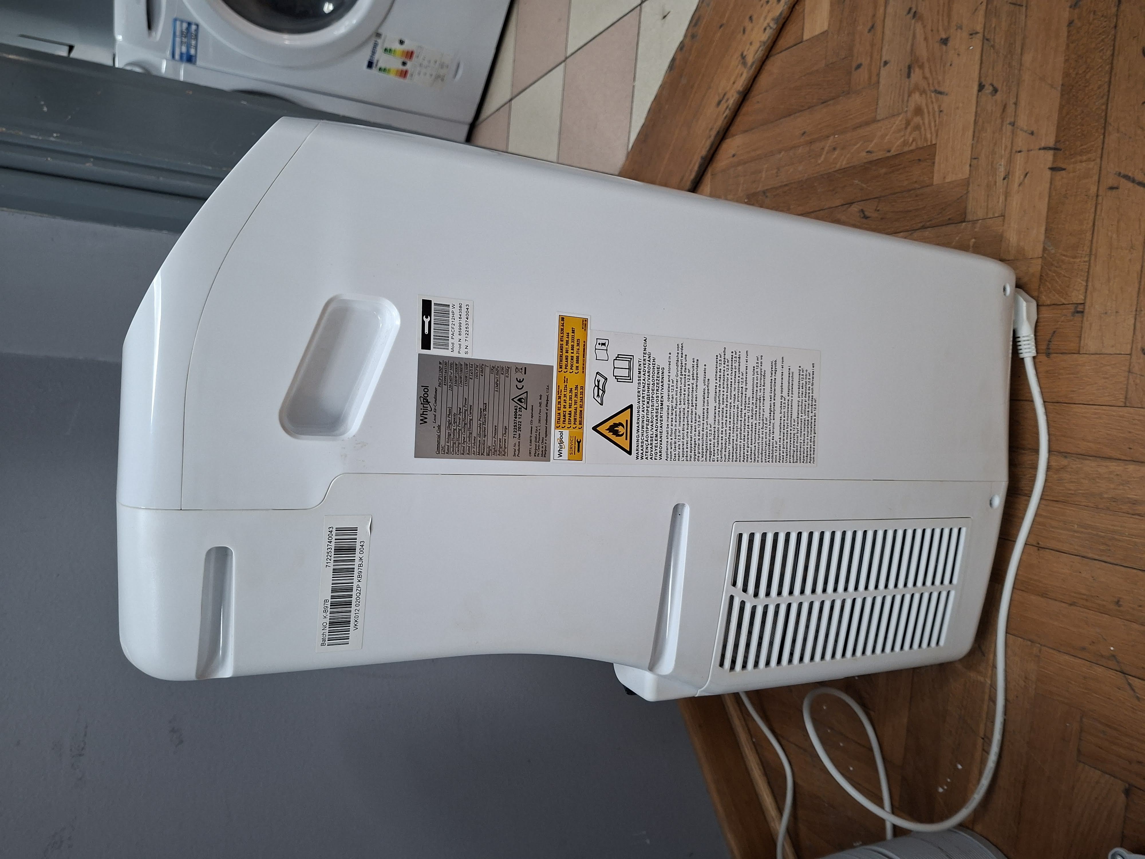 Pokretna klima Whirlpool PACF212HP W, 12000 btu