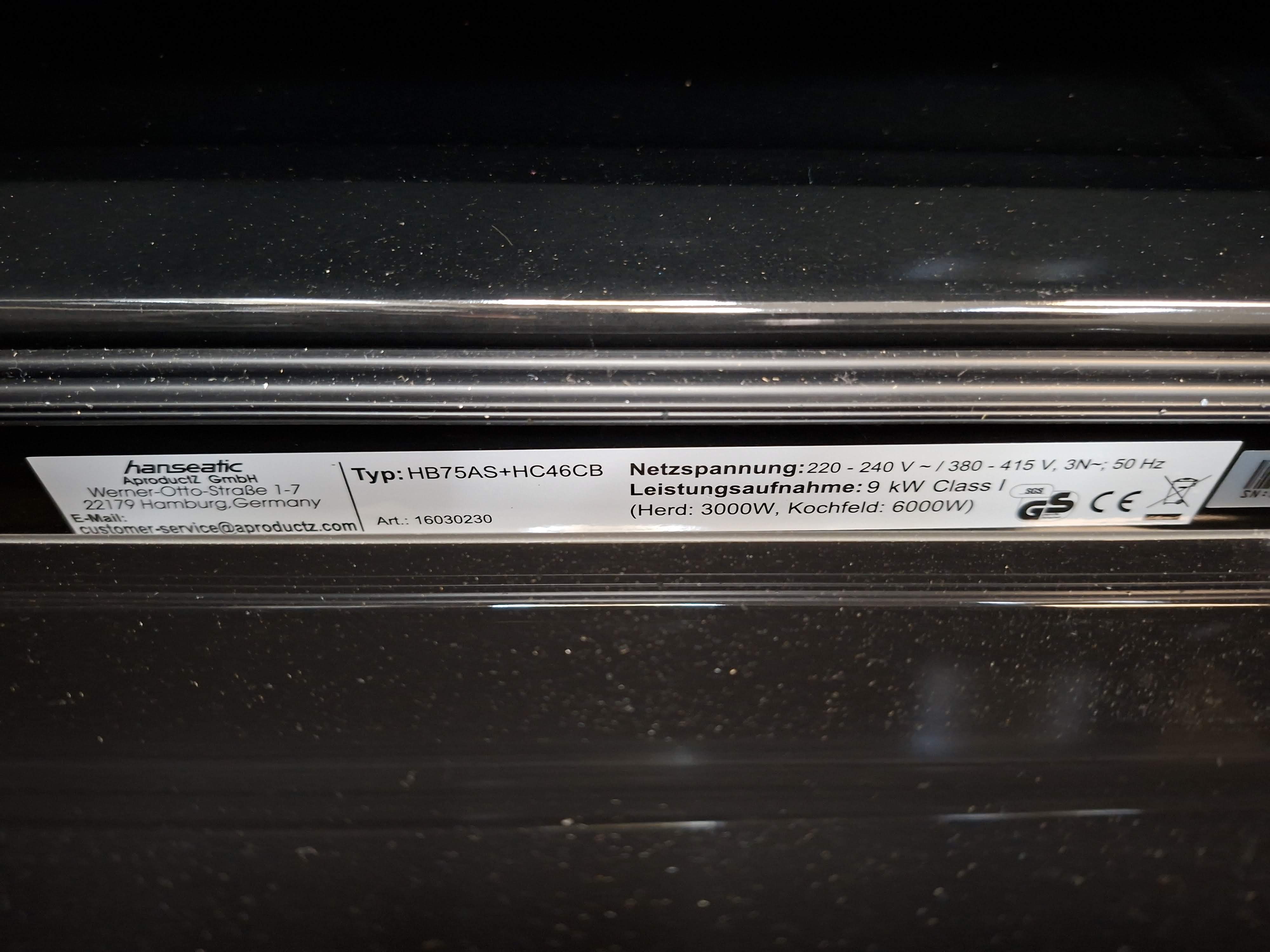 Set (Rerna+Ploča) Hanseatic HB75AS+HC46CB