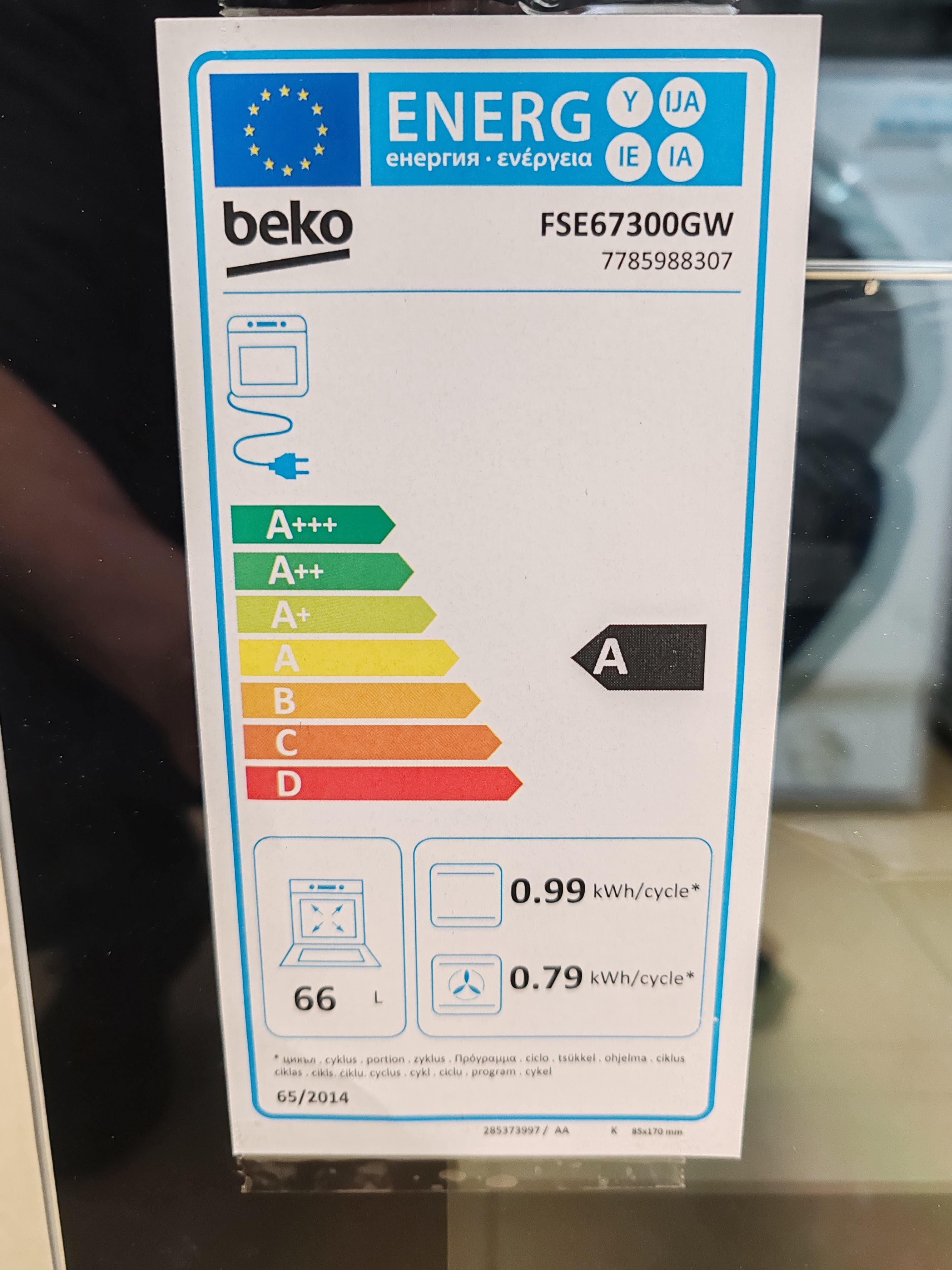 Šporet Beko FSE 67300 GW , 60 cm.