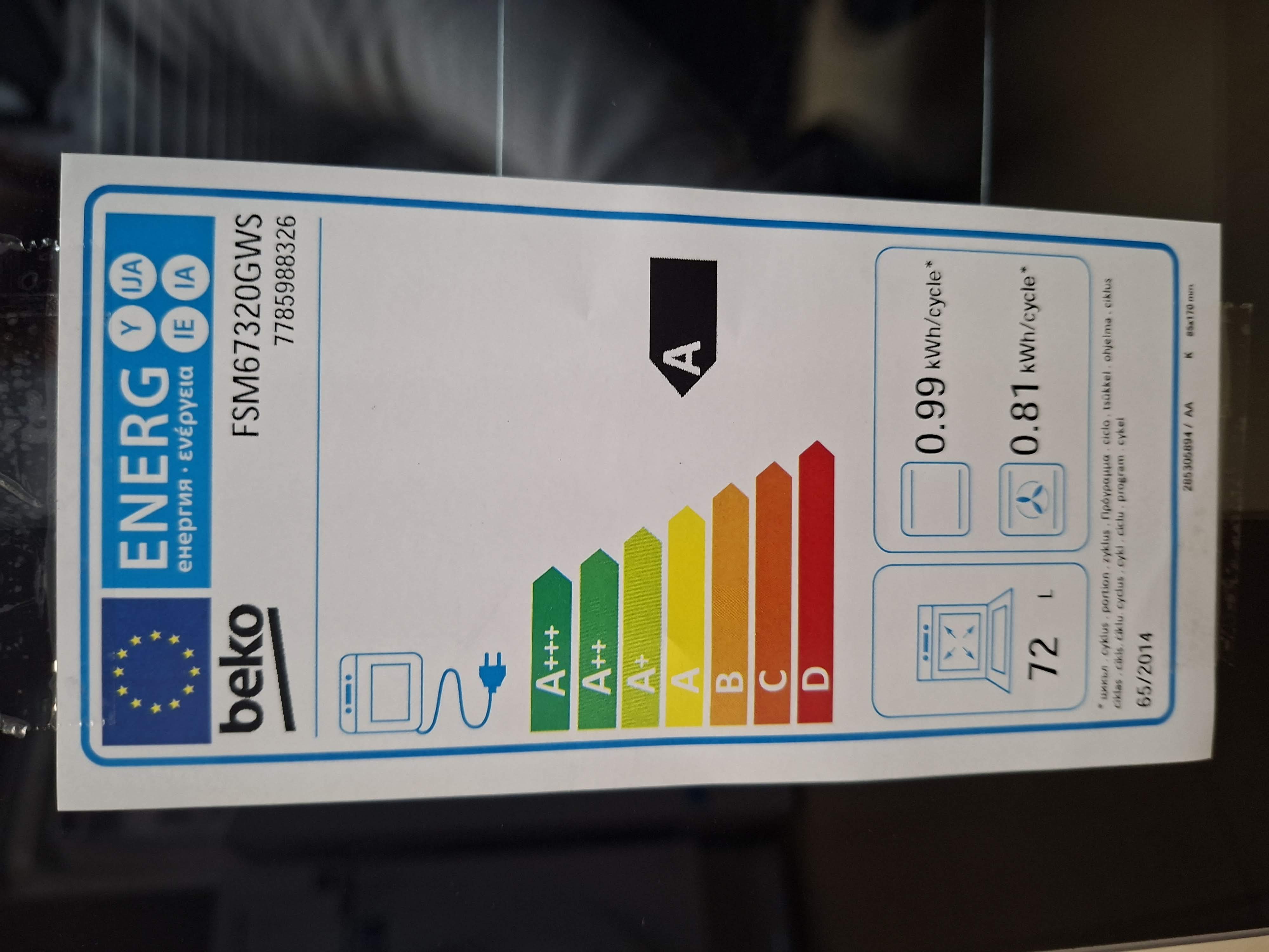 Šporet Beko FSM 67320 GWS , 72L