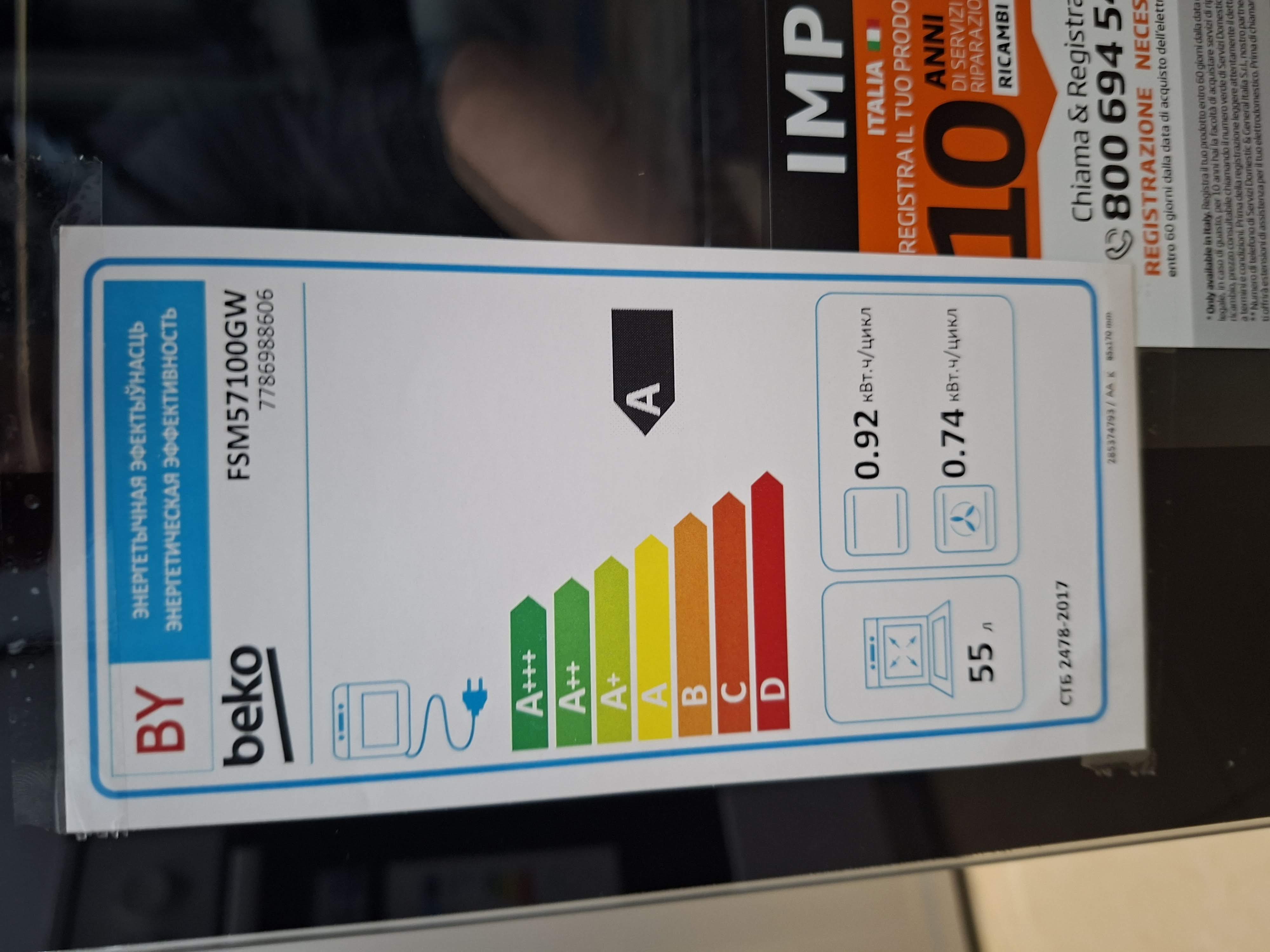 Šporet Beko FSM57100GW , 50cm
