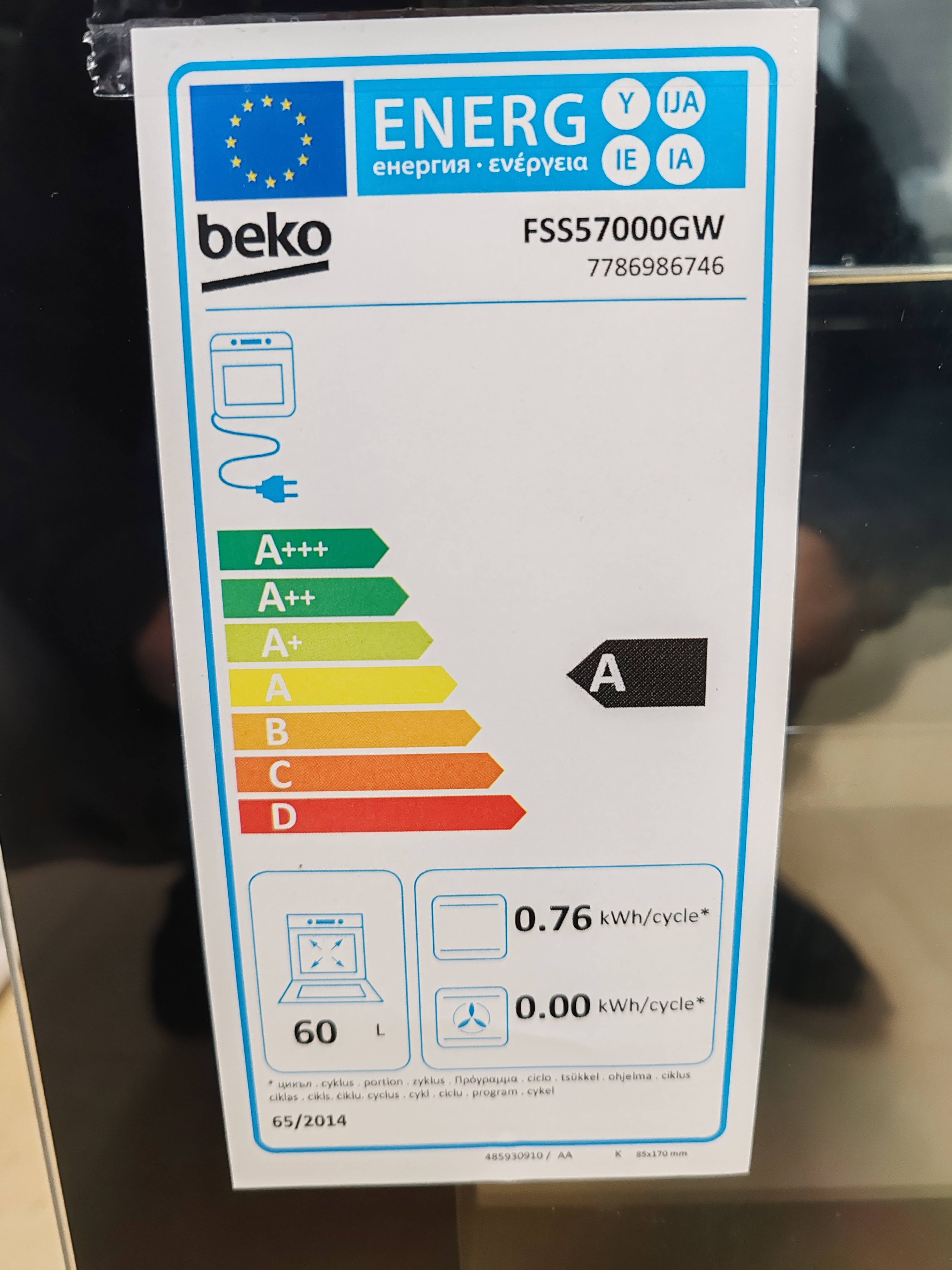 Šporet Beko FSS57000GW , 50cm