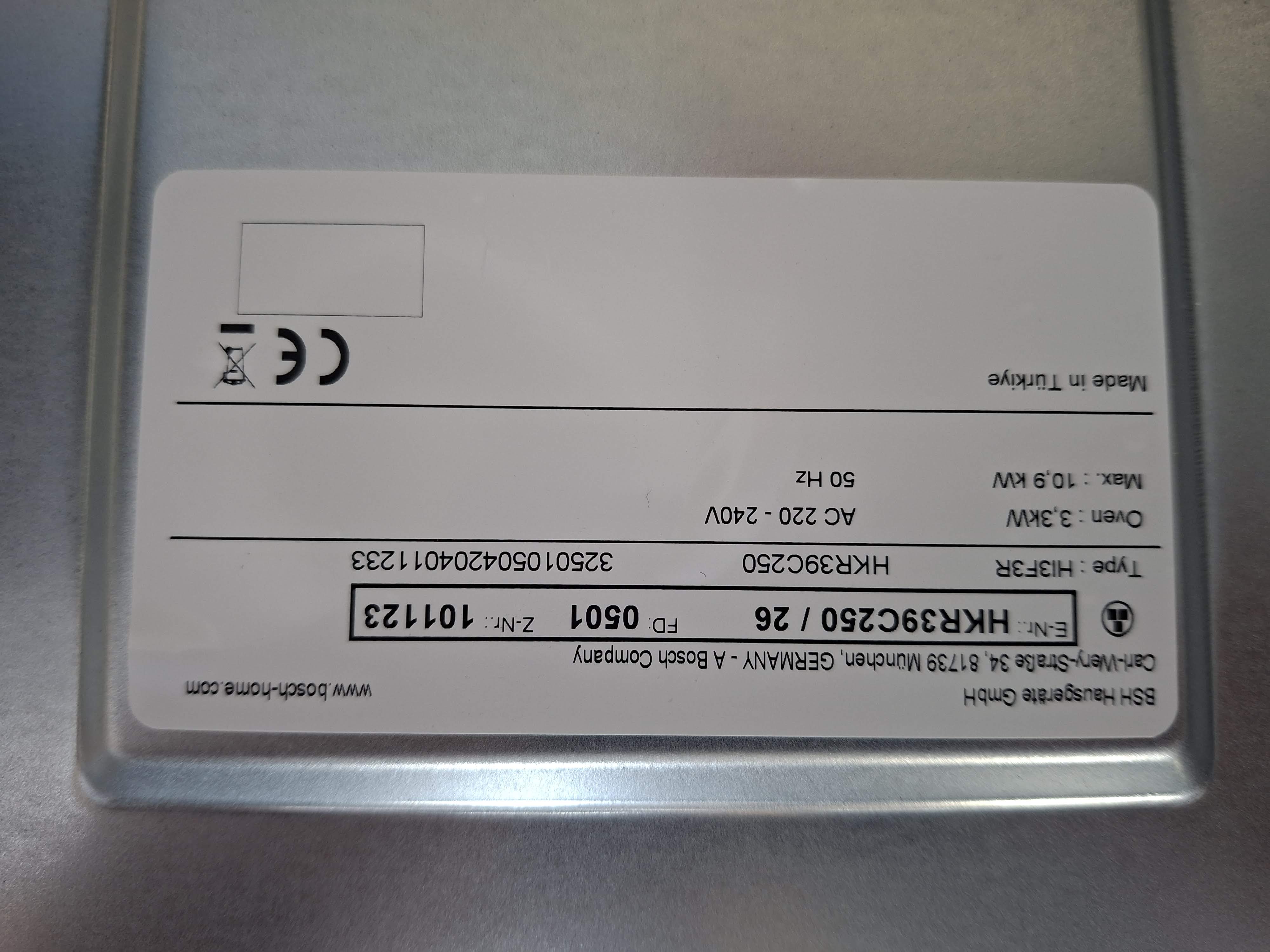 Šporet Bosch HKR39C250, 60 cm